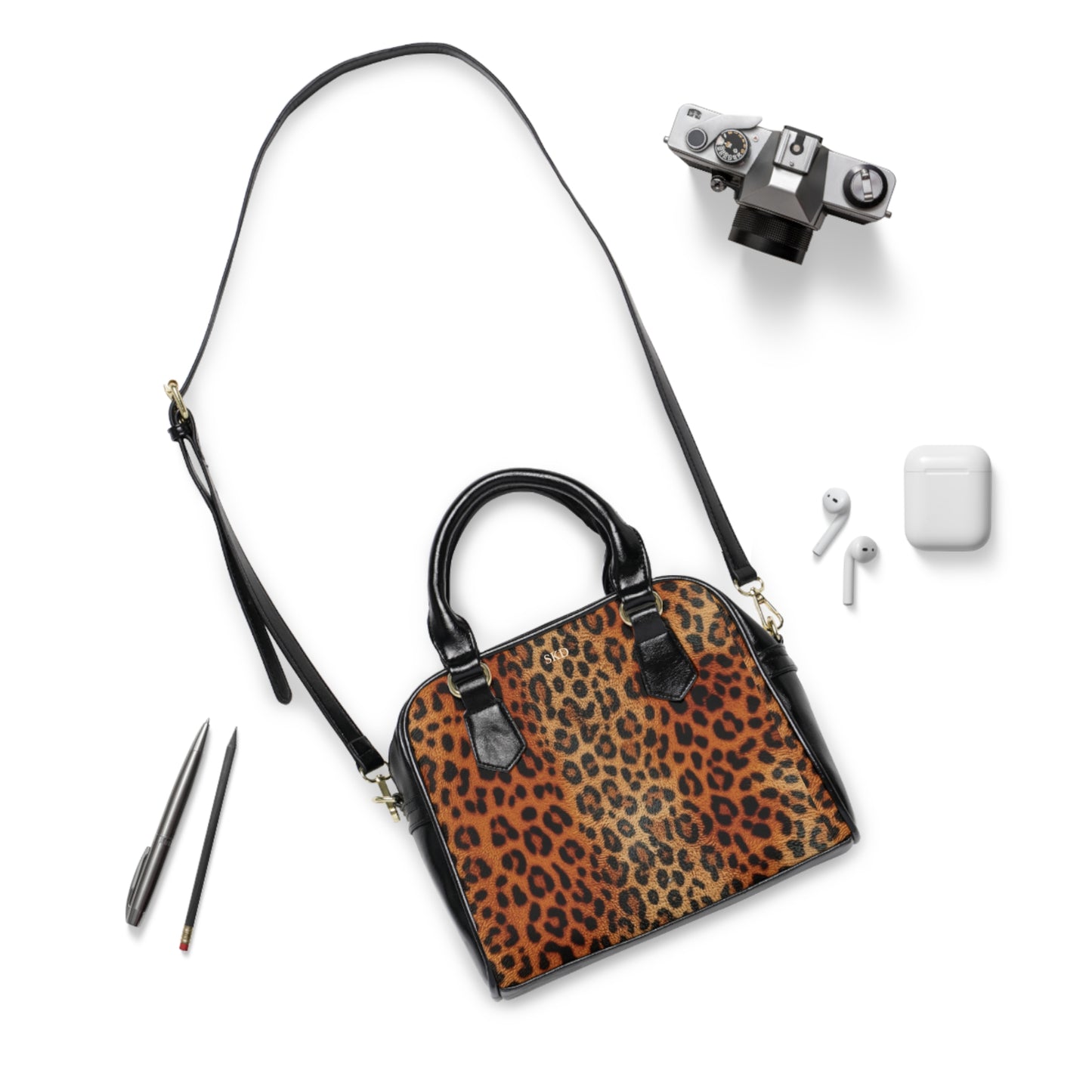 Core Collection: Elysian Safari | Leopard Faux Leather Handbag | Timeless Glamour with a Wild Edge