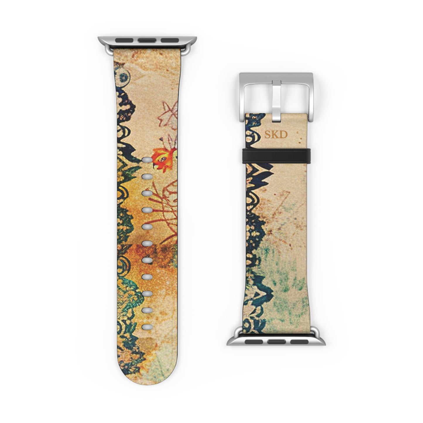 LIMITED EDITION: Timeless Tapestry | Vintage Floral Apple Watch Band (RoHS, REACH & Intertek Certified) | Stainless Steel Buckle, All Series Compatible