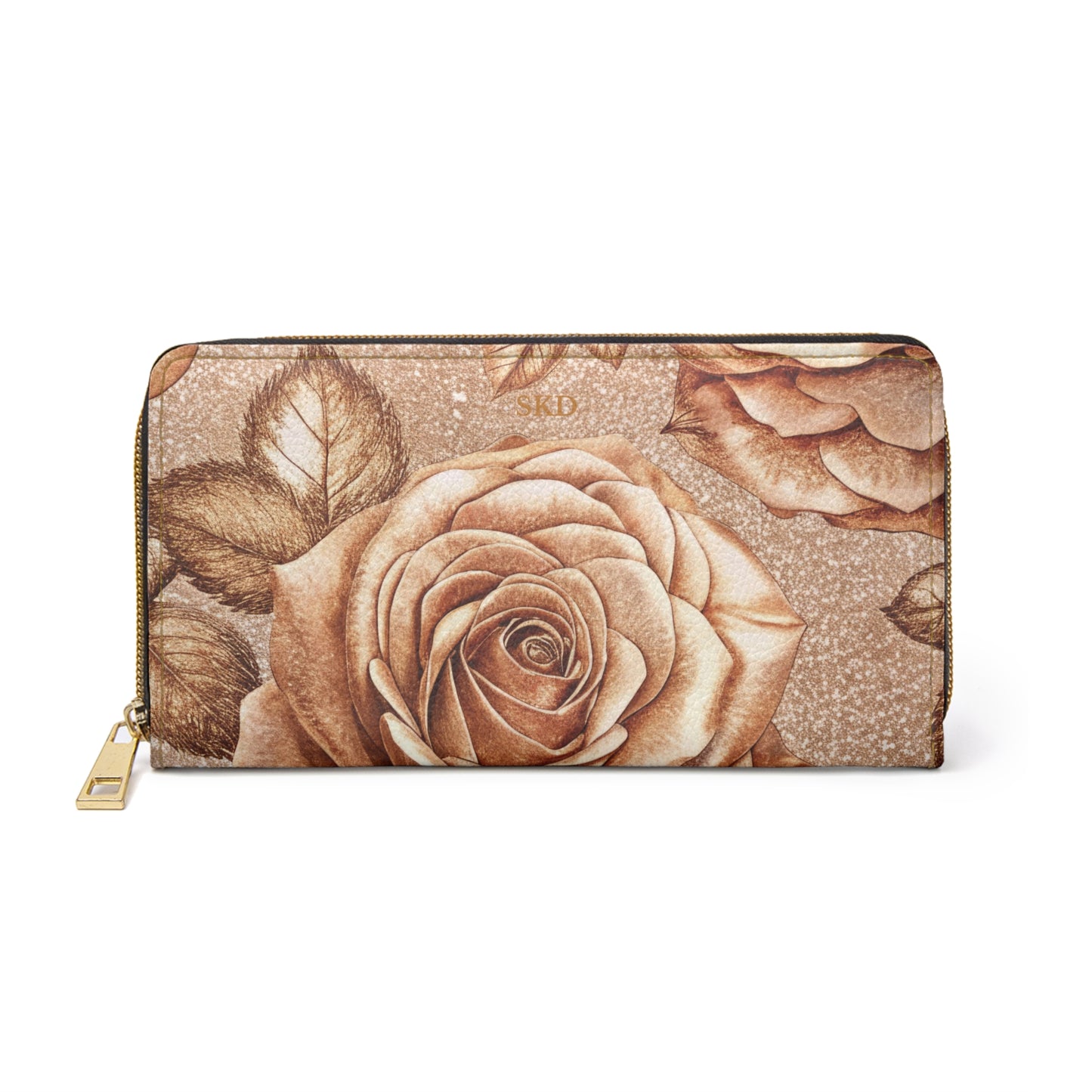 Vault Exclusive: Sepine Elegance | Sweet Rose Zipper Wallet | Luxury for Nature-Inspired Glam