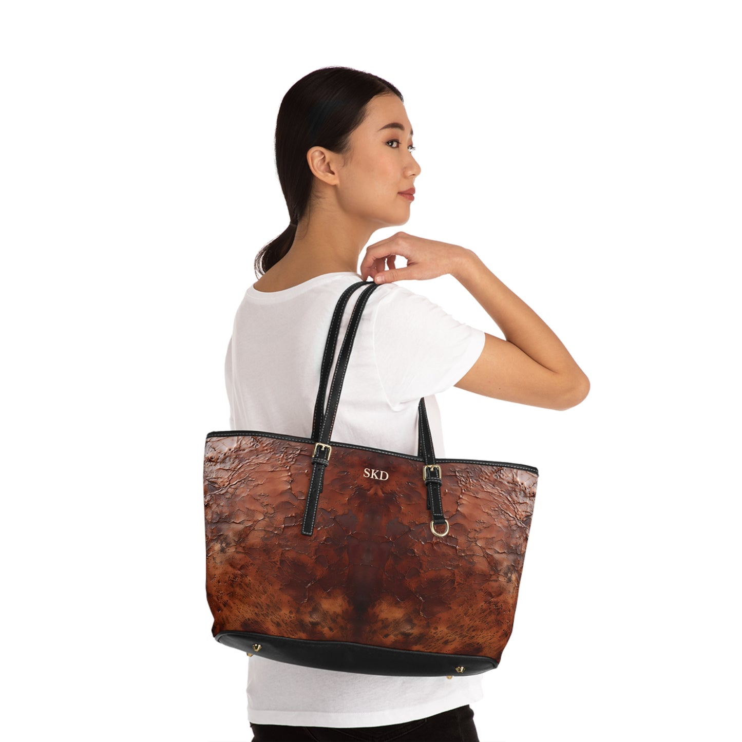 Collector's Vault: Monarch Dynasty | Deep Earth Patina Shoulder Bag | Regal Statement for Distinctive Taste