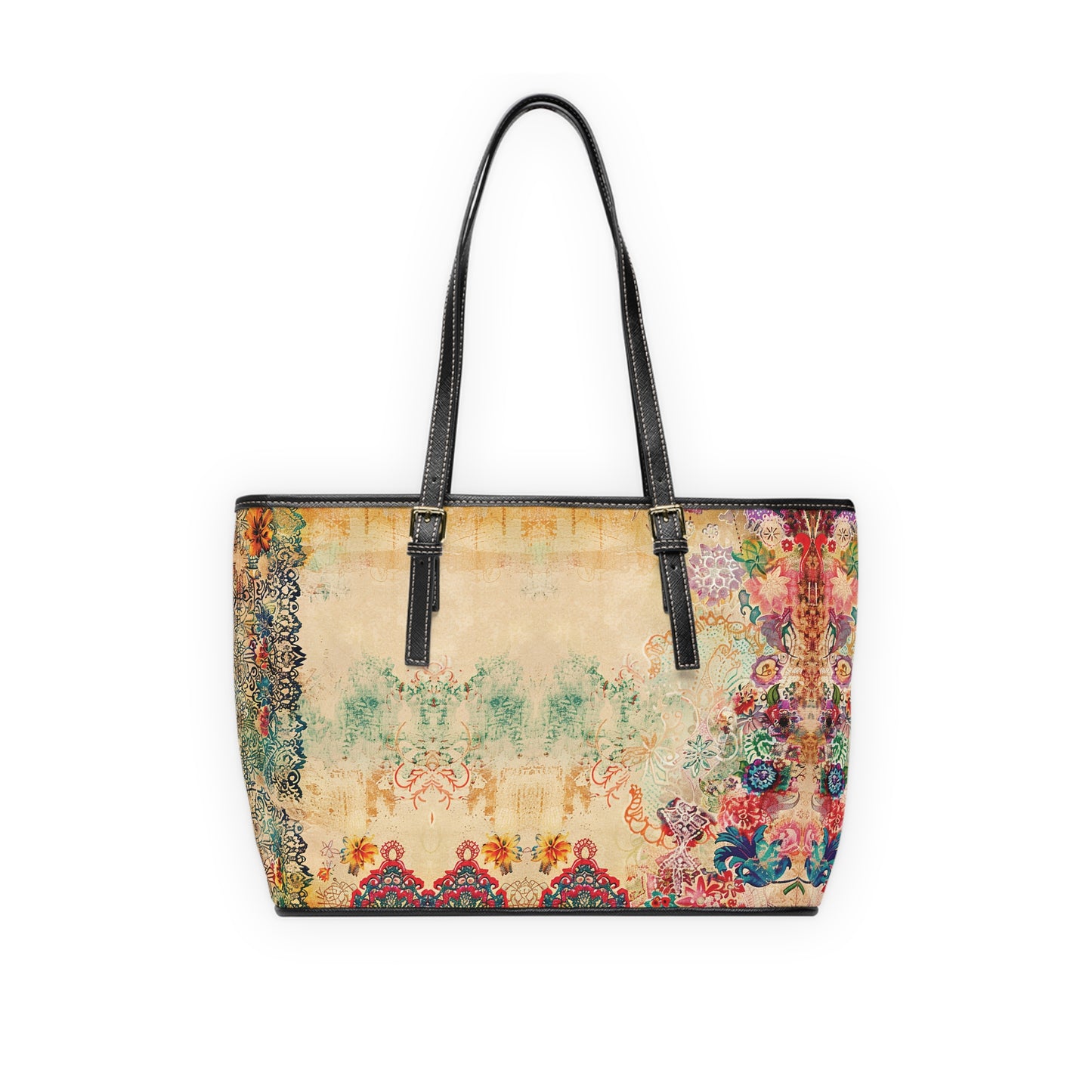 LIMITED EDITION: Timeless Tapestry | Ivory Floral Embroidered Shoulder Bag | One-of-a-Kind Luxury Wearable Art