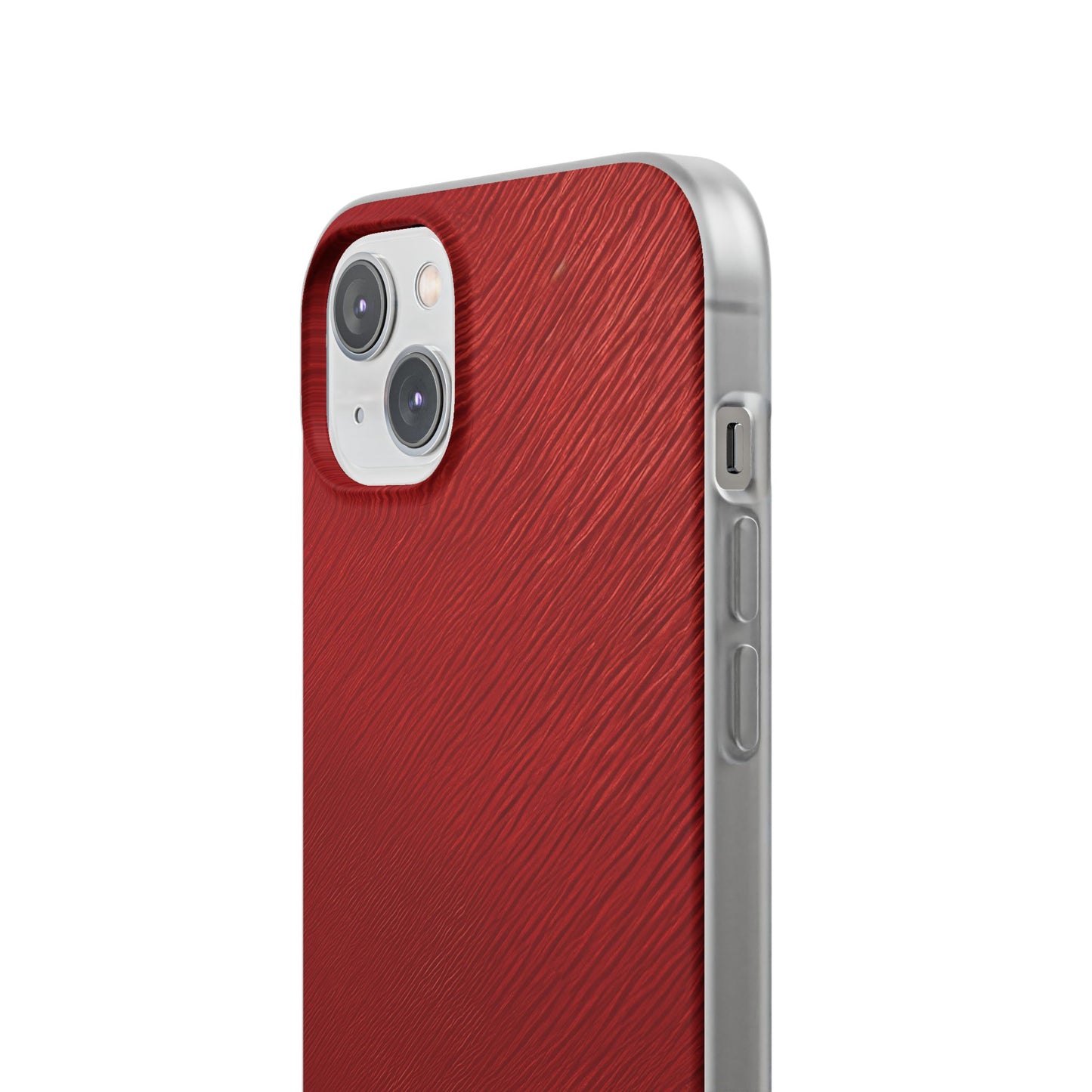 Crimson Reverie | Striking Dark Red iPhone Case | Shock-Absorbing TPU Protective Cover, Slim & Wireless Charging Compatible – Unique Tech Gift for All iPhone Sizes