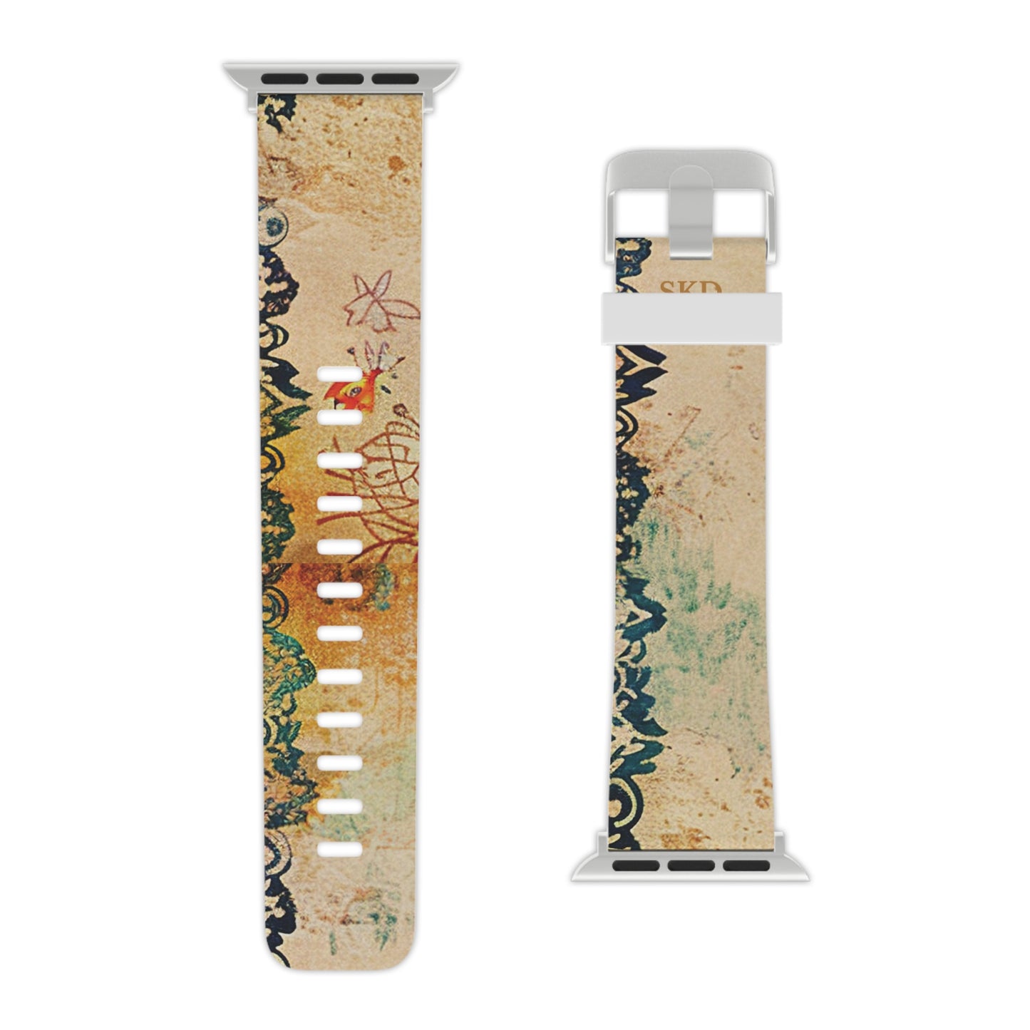 LIMITED EDITION: Timeless Tapestry | Digital Couture Vintage Floral Apple Watch Band | Adjustable Strap, Sweat-Resistant & Compatible with All Series