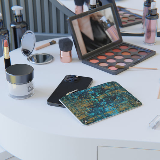 LIMITED EDITION: Celestial Reverie | Chrysocolla & Pyrite Inspired Mini Clutch Bag | Collector’s Vault Edition of Cleopatra’s "Wise Stone"