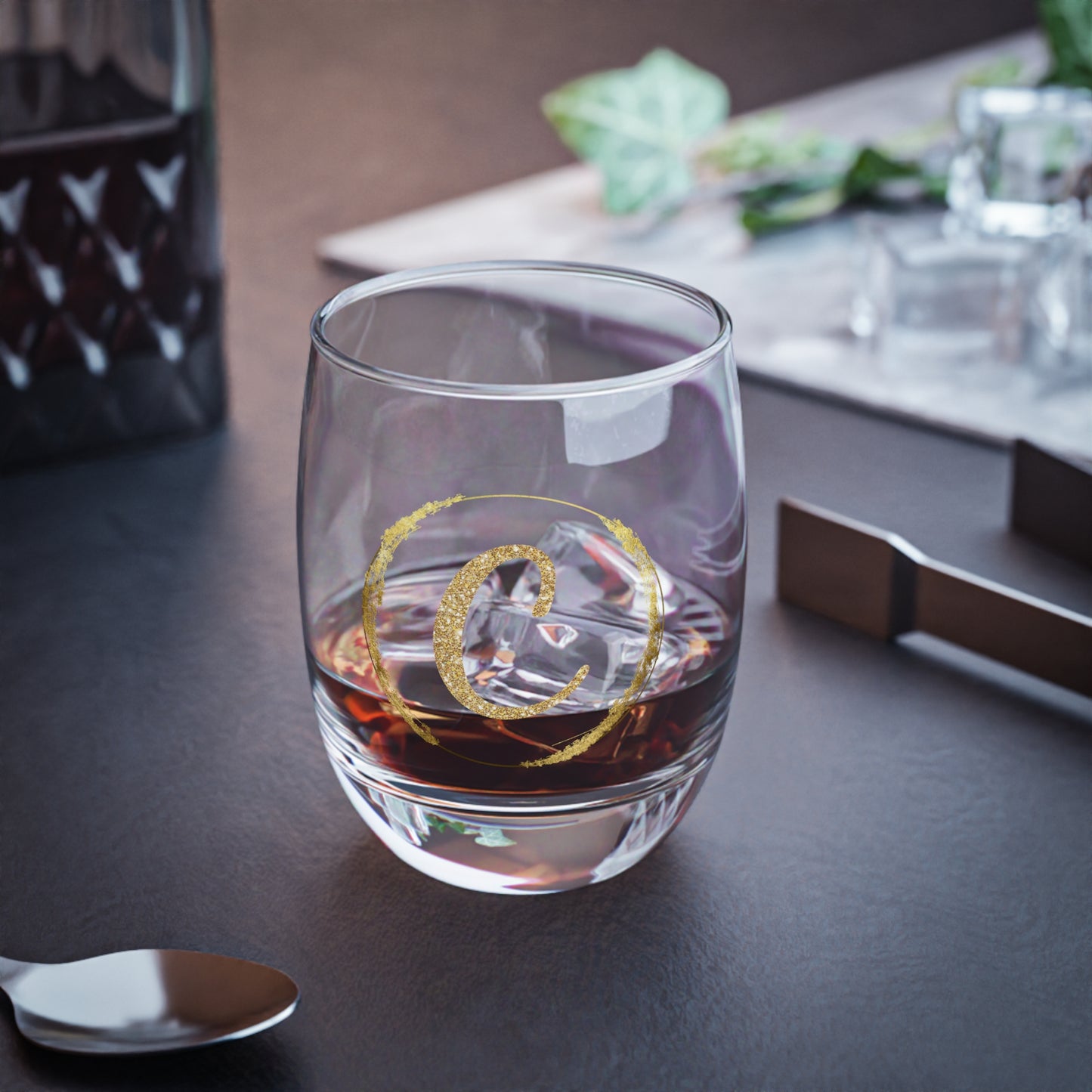Letter C | Custom 6oz Whiskey Glass – Perfect Personalized Gift, Bar Essential, or Event Prop
