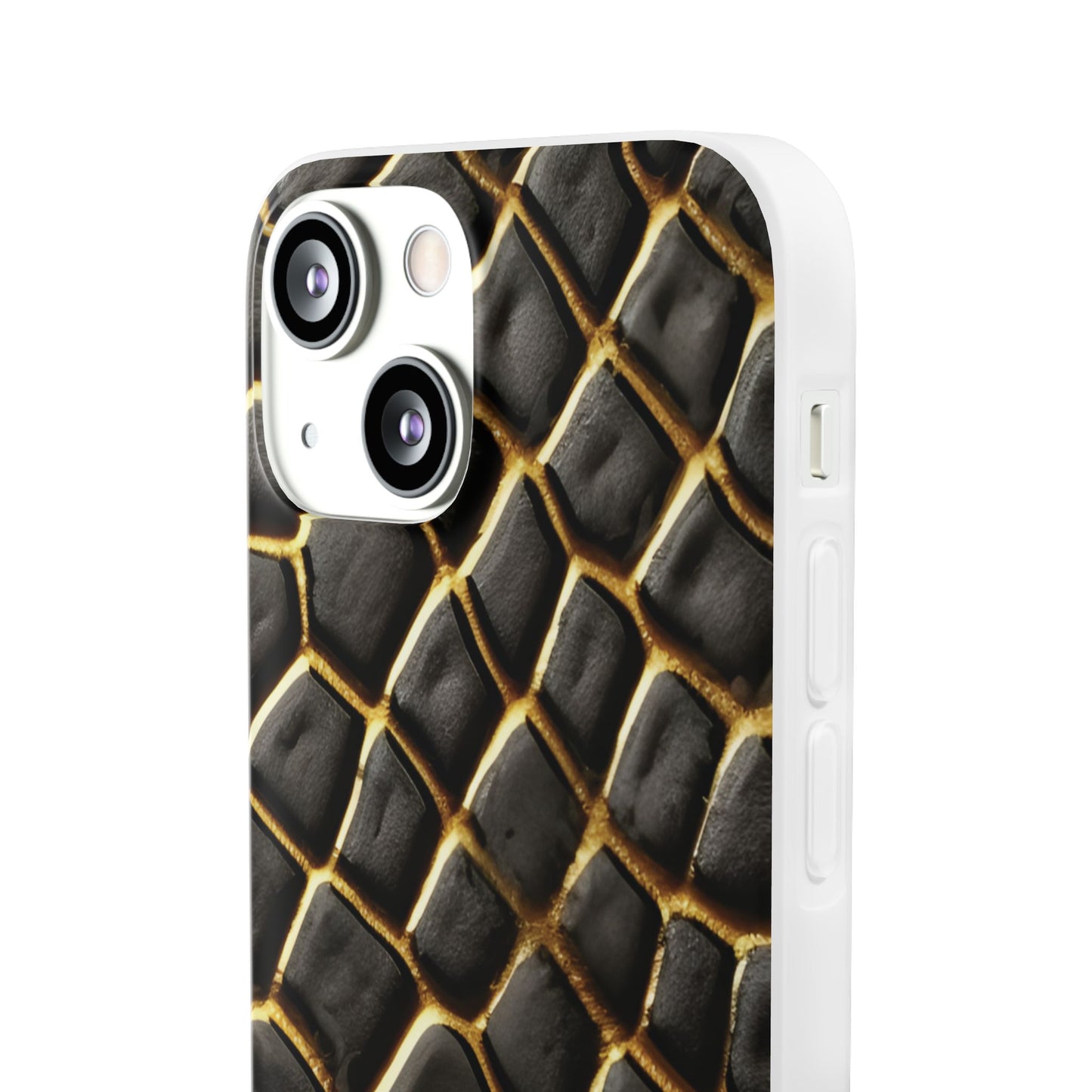 LIMITED EDITION: Obsidian Venom | Striking Black & Gold Faux Snake iPhone Case | Sleek, Sophisticated, and Protective
