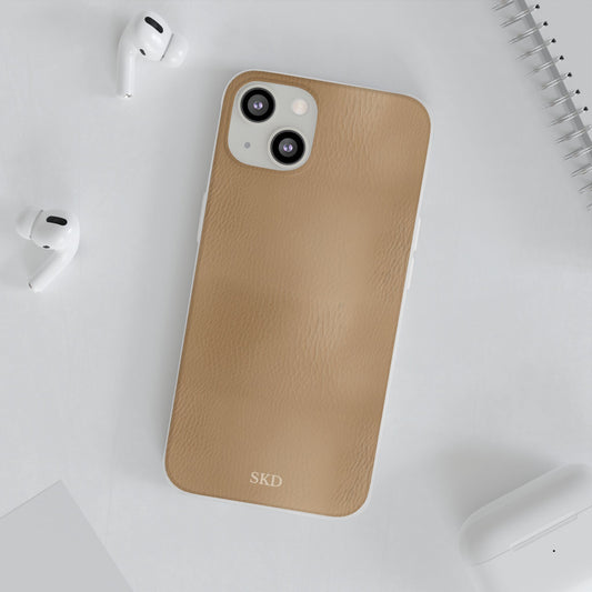 Tawny Reserve | Tan Faux Leather iPhone Case | Timeless Protection with Elevated Style