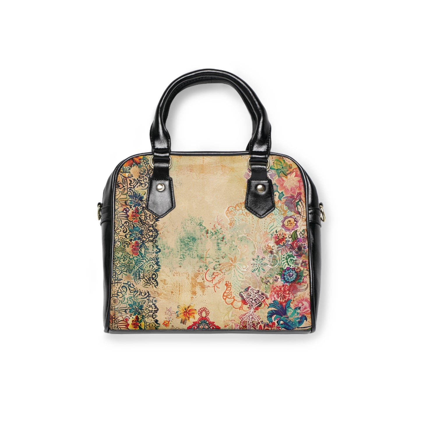 LIMITED EDITION: Timeless Tapestry | Ivory Floral Embroidered Shoulder Bag | Delicate Garden Luxury for Year-Round Style