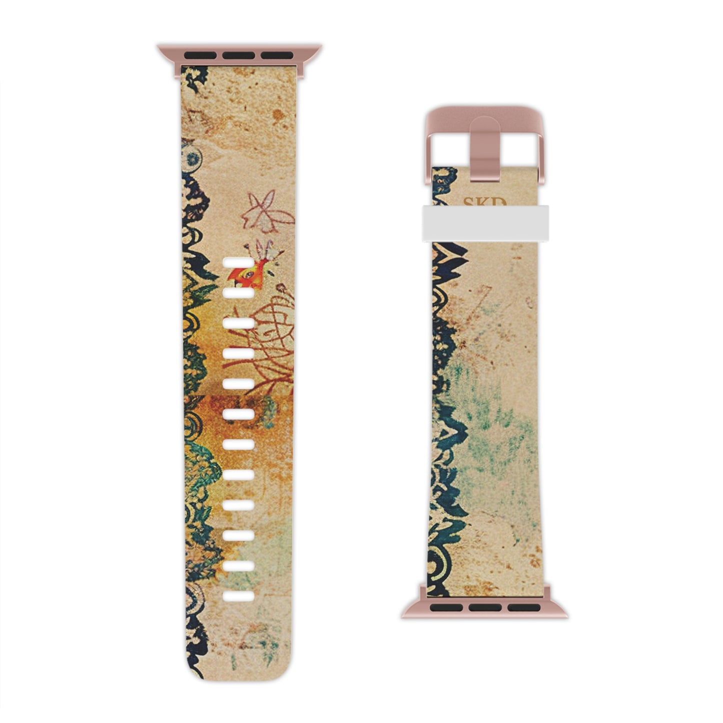 LIMITED EDITION: Timeless Tapestry | Digital Couture Vintage Floral Apple Watch Band | Adjustable Strap, Sweat-Resistant & Compatible with All Series