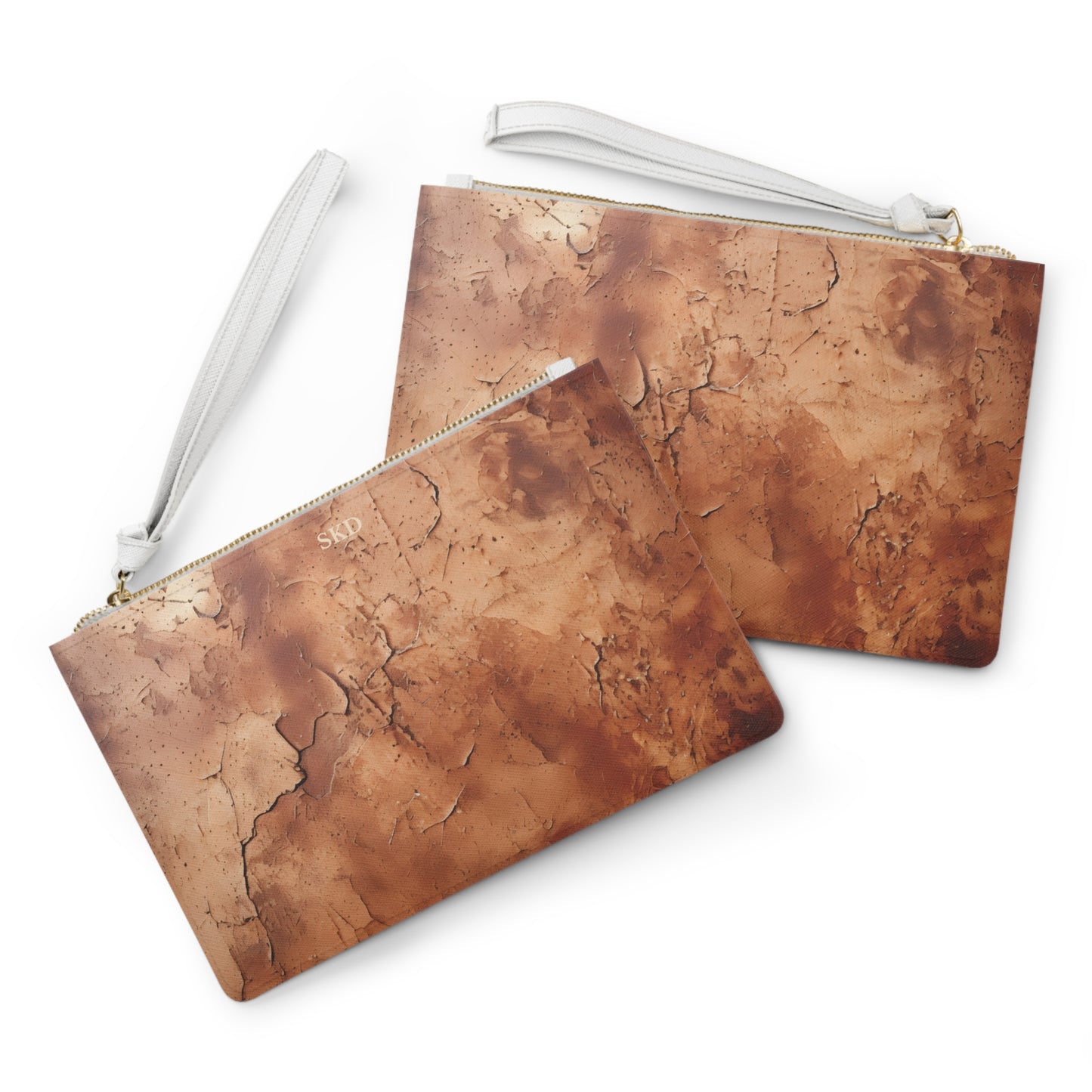 Heritage Luxe | Cognac Brown Faux Leather Clutch Bag | Classic Sophistication with a Timeless Touch