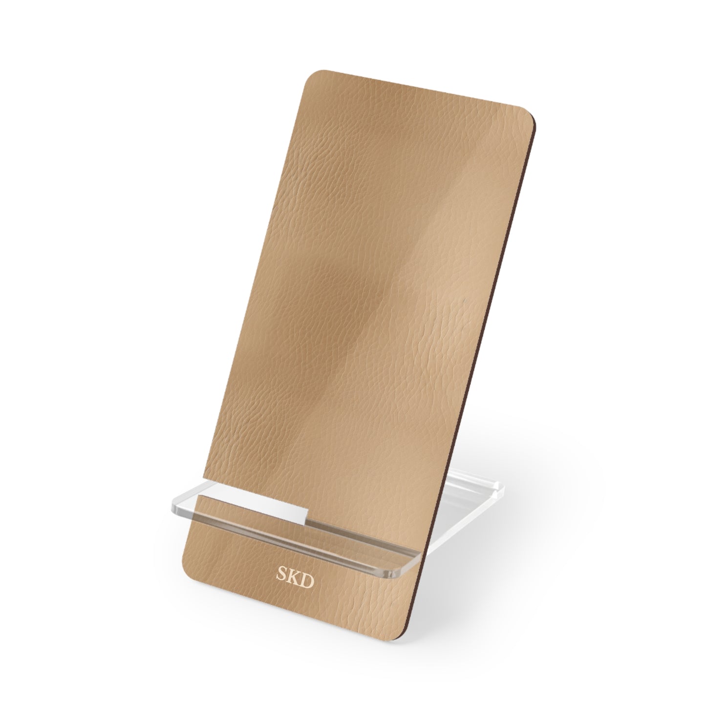Tawny Reserve | Tan Faux Leather Smartphone Display Stand | Elegant Organization for the Modern Desk