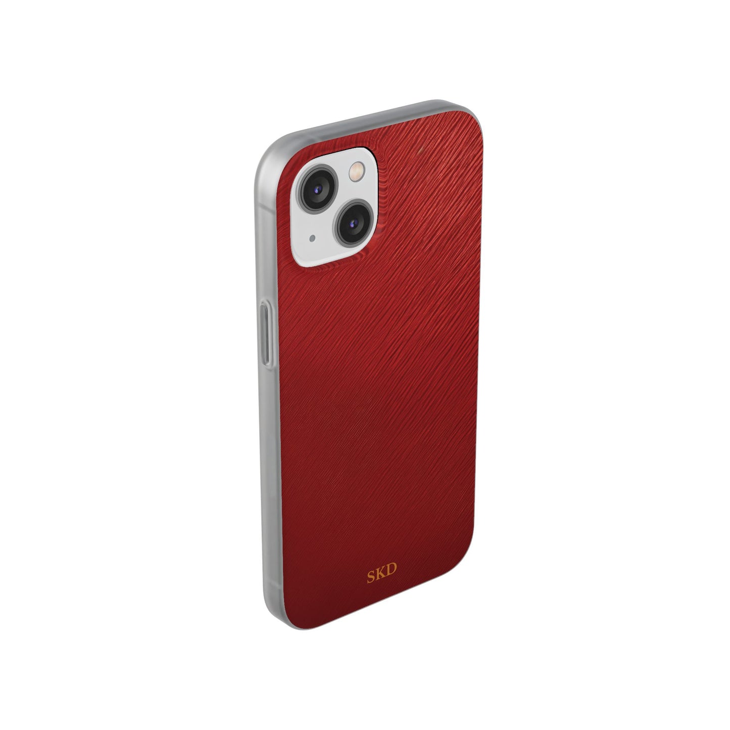 Crimson Reverie | Striking Dark Red iPhone Case | Shock-Absorbing TPU Protective Cover, Slim & Wireless Charging Compatible – Unique Tech Gift for All iPhone Sizes