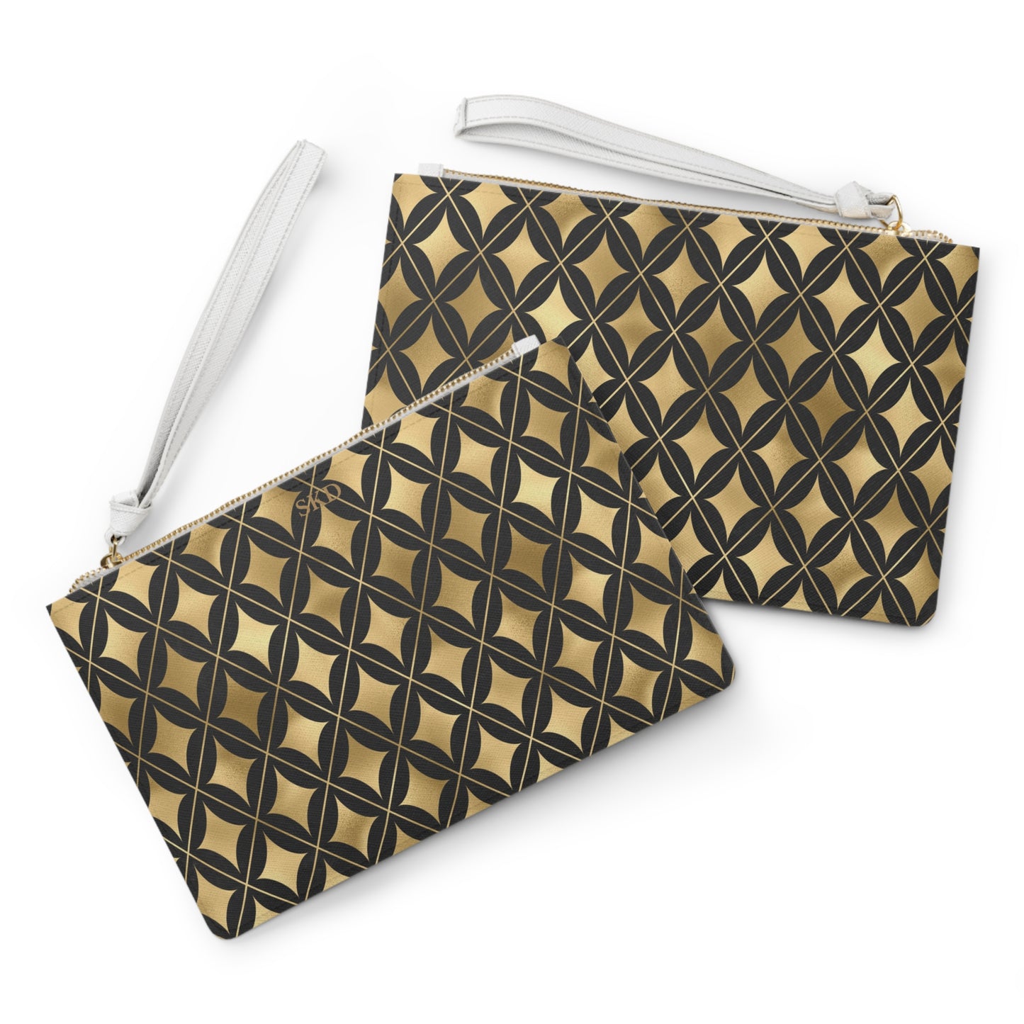 Collector's Vault: Prestige Legacy | Black & Gold Diamond Clutch Bag | Luxurious and Enduring Gift for Sophisticated Ladies