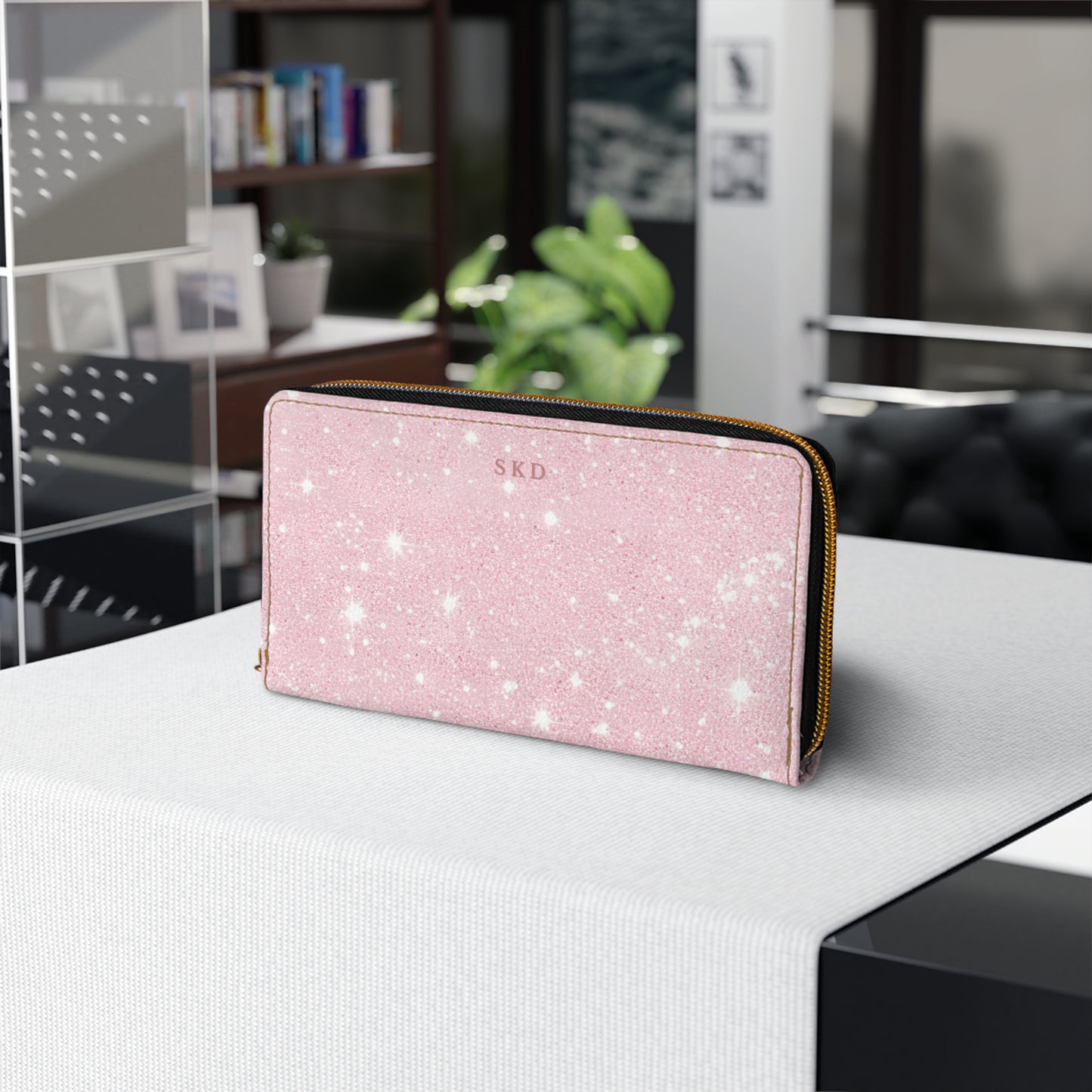LIMITED EDITION: Stardust Enchantment | Luminous Rose Zipper Wallet | Radiant Grace From the Light Within