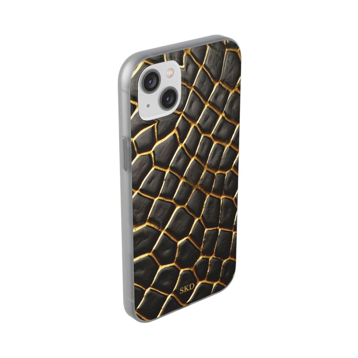 LIMITED EDITION: Obsidian Venom | Striking Black & Gold Faux Snake iPhone Case | Sleek, Sophisticated, and Protective
