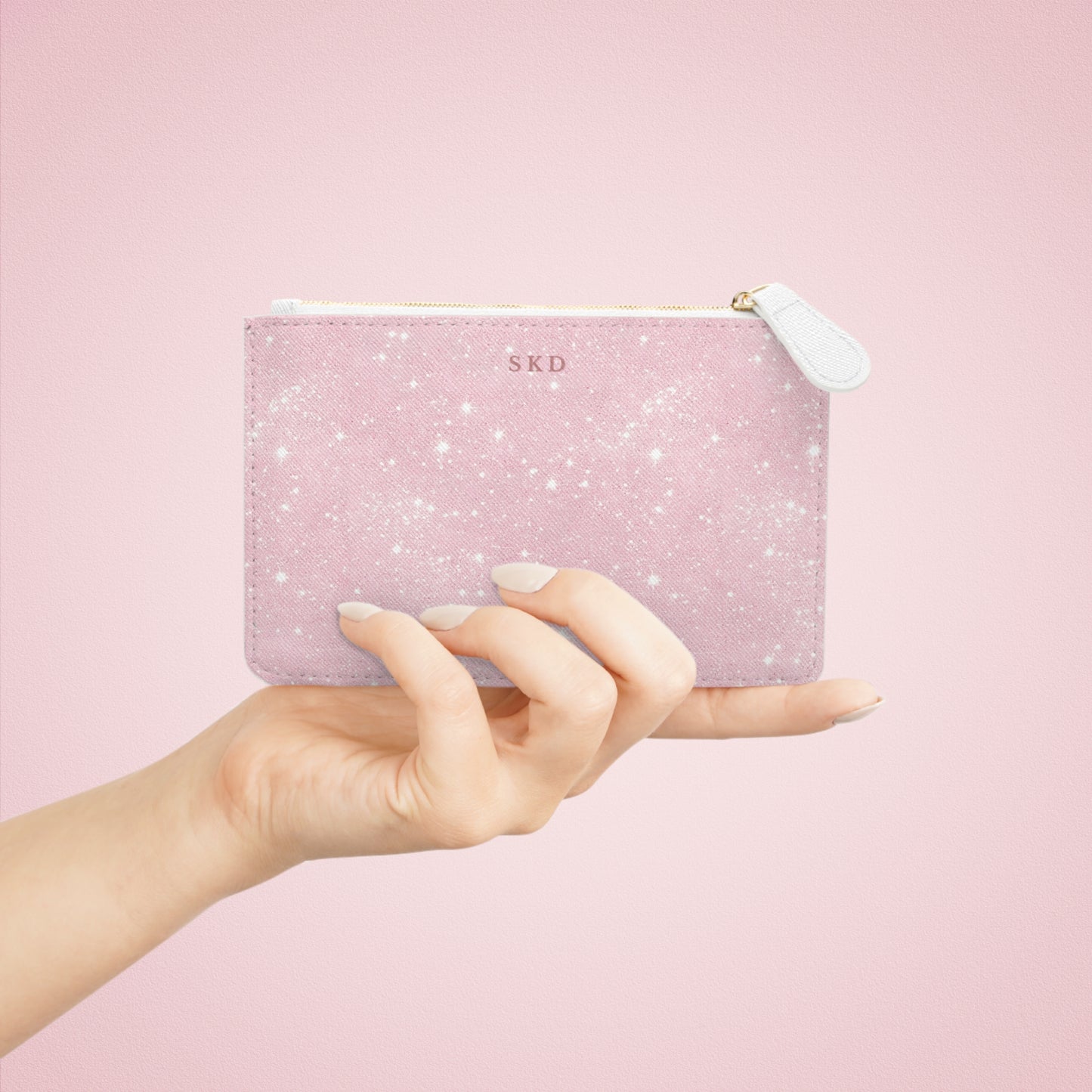 LIMITED EDITION: Stardust Enchantment | Luminous Rose Mini Clutch Bag | Radiant Grace From The Light Within