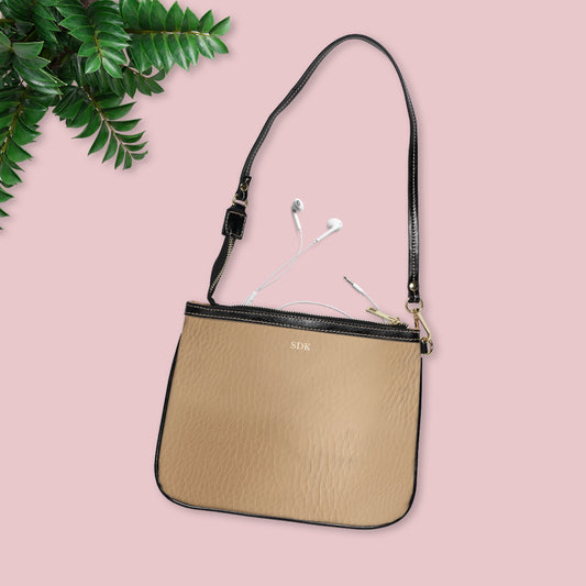 Core Collection: Tawny Reserve | Smooth Tan Faux Leather Small Shoulder Bag | Warm Neutral Essential for Refined Style