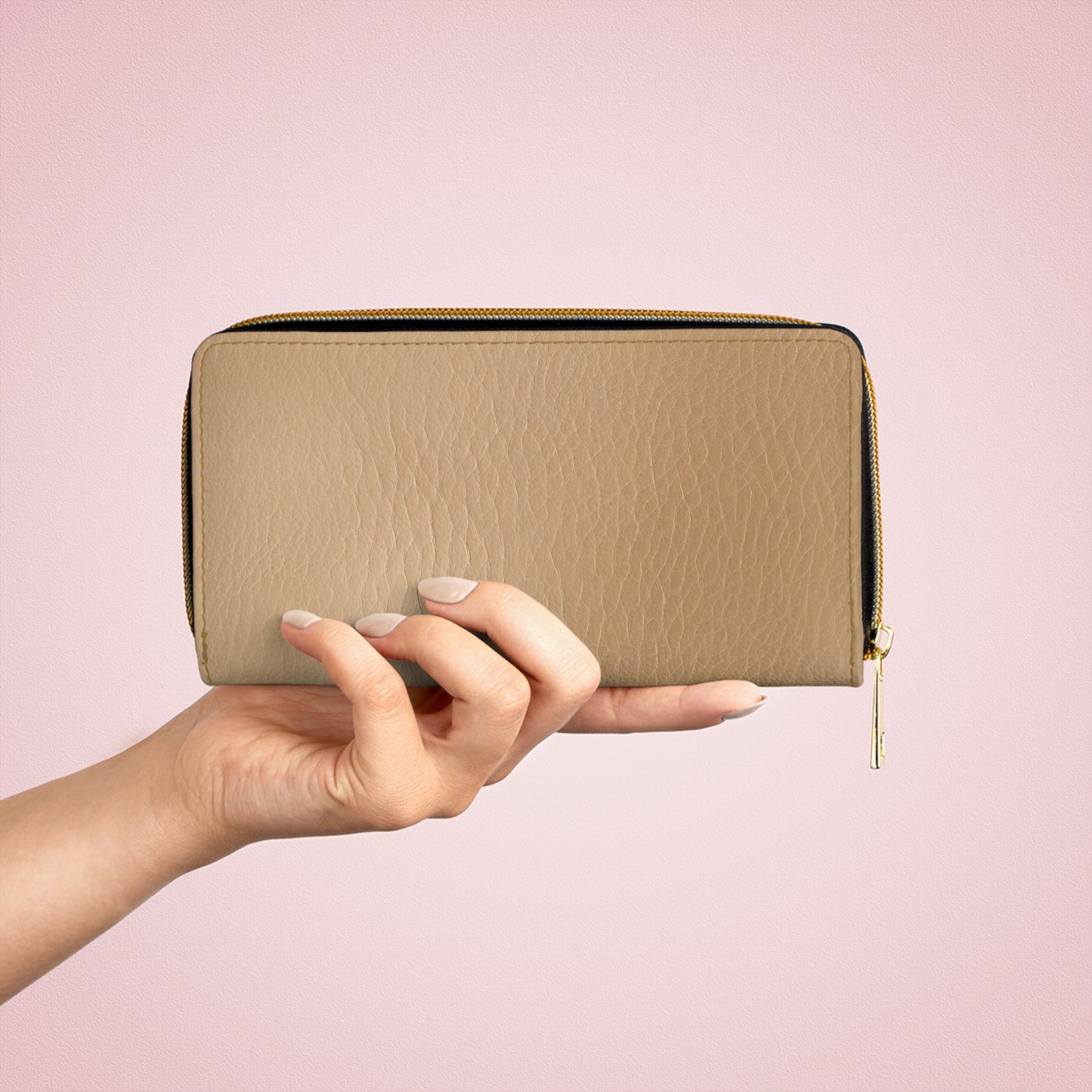 Tawny Reserve | Rich Amber Brown Zipper Wallet | Refined Everyday Luxury for the Modern Woman