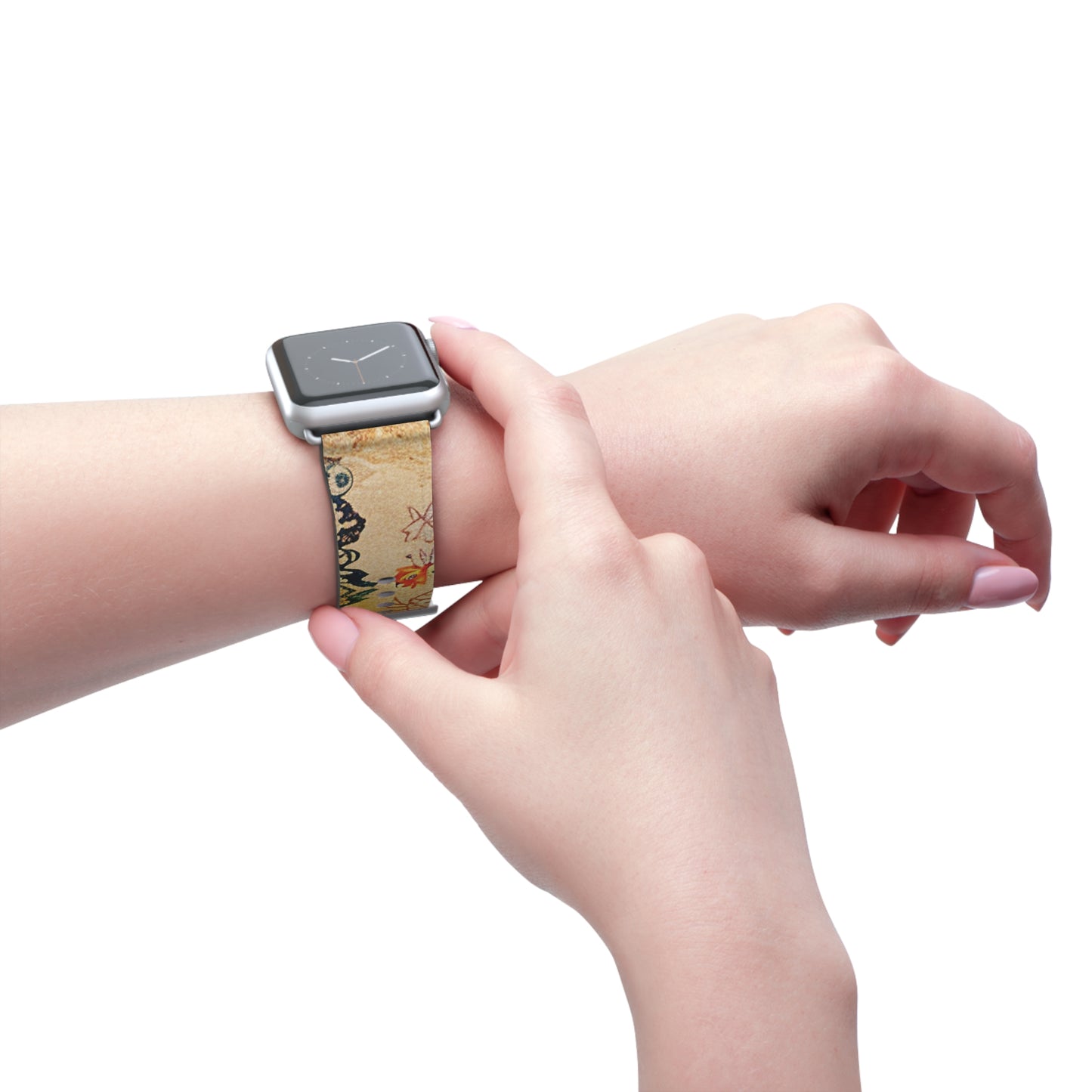 LIMITED EDITION: Timeless Tapestry | Vintage Floral Apple Watch Band (RoHS, REACH & Intertek Certified) | Stainless Steel Buckle, All Series Compatible