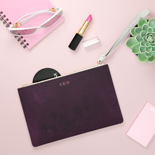 Core Collection: Nocturne Velour | Royal Purple-Toned Clutch Bag | Elegance for Effortless Sophistication