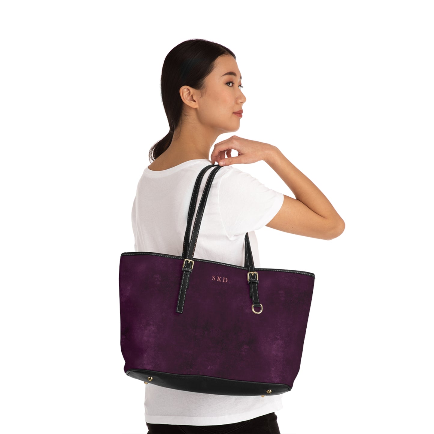 Core Collection: Nocturne Velour | Royal Purple-Toned Shoulder Bag | Elegance for Effortless Sophistication