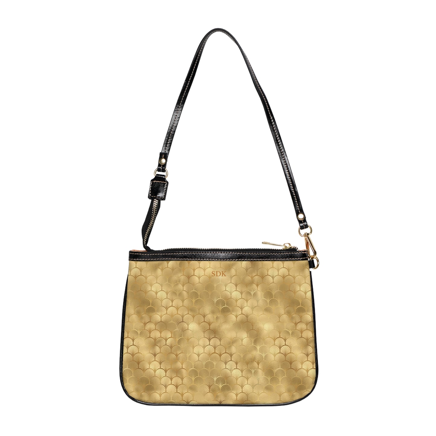Vault Exclusive: Gold Horizon | Metallic Gold Smooth Small Shoulder Bag | Sunlit Glamour for Every Celebration