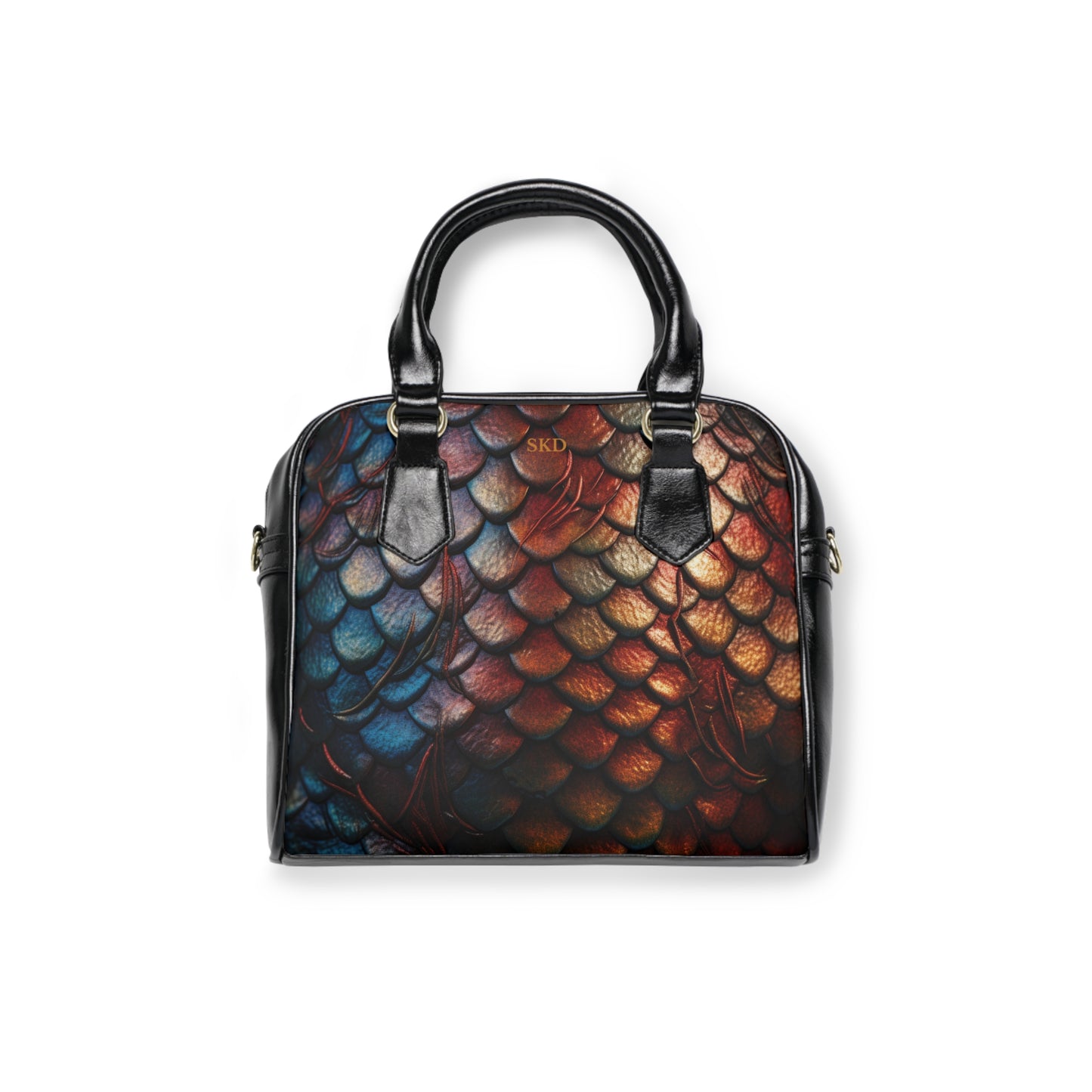 LIMITED EDITION: Enchanting Mystique | Multi-Color Dragon Scale Shoulder Bag | Captivating Elegance for Evening Affairs