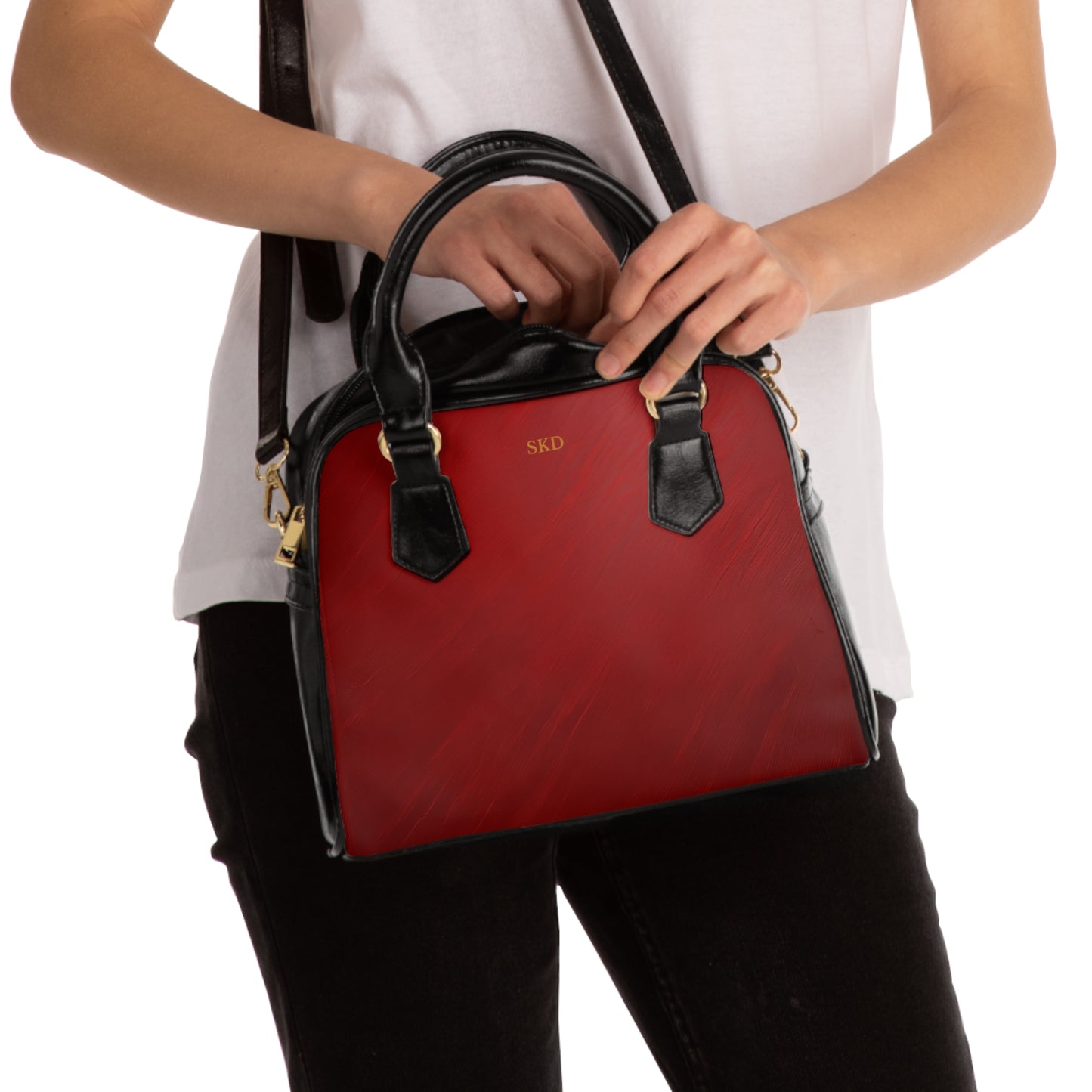 Core Collection: Crimson Reverie | Deep Alluring Red Handbag | Elegant Statement Piece for Evening Glamour