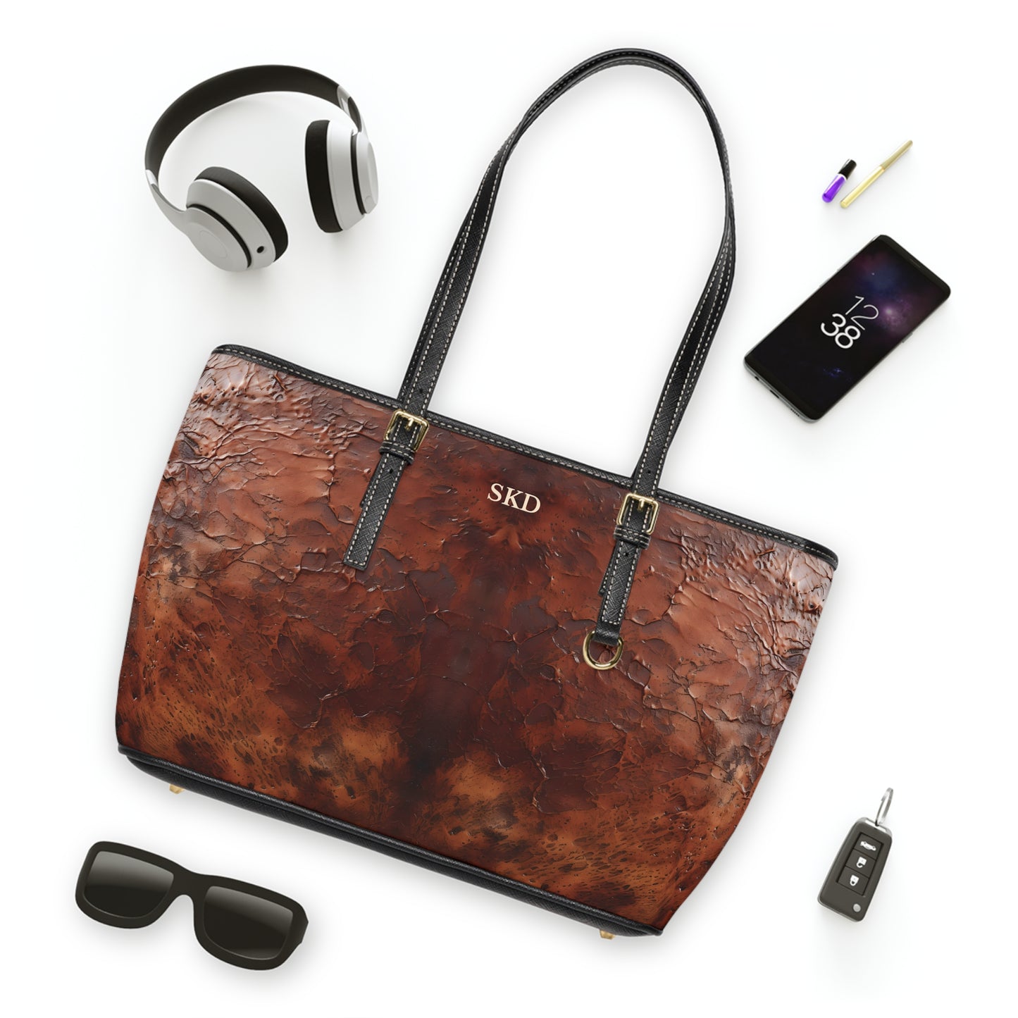 Collector's Vault: Monarch Dynasty | Deep Earth Patina Shoulder Bag | Regal Statement for Distinctive Taste