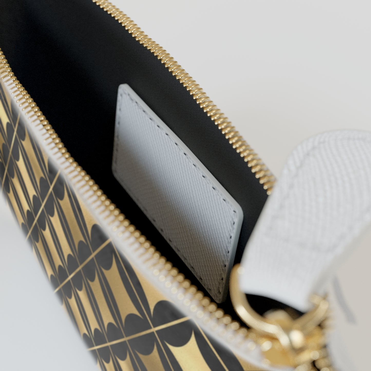 Collector's Vault: Prestige Legacy | Black & Gold Diamond Mini Clutch Bag | Luxurious and Enduring Gift for Sophisticated Ladies