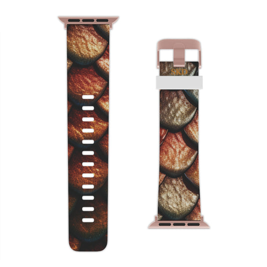 LIMITED EDITION: Enchanting Mystique | Digital Couture Multi-Color Dragon Scale Apple Watch Band (Iridescent Version) | Adjustable Strap, Sweat-Resistant & Compatible with All Series