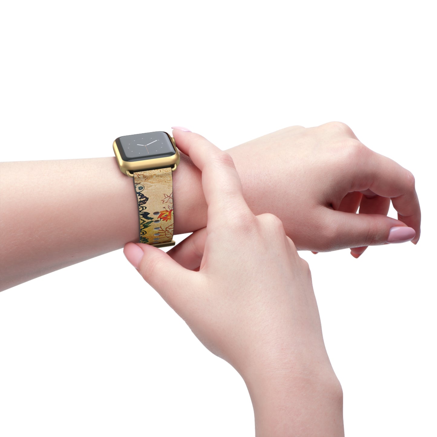 LIMITED EDITION: Timeless Tapestry | Vintage Floral Apple Watch Band (RoHS, REACH & Intertek Certified) | Stainless Steel Buckle, All Series Compatible