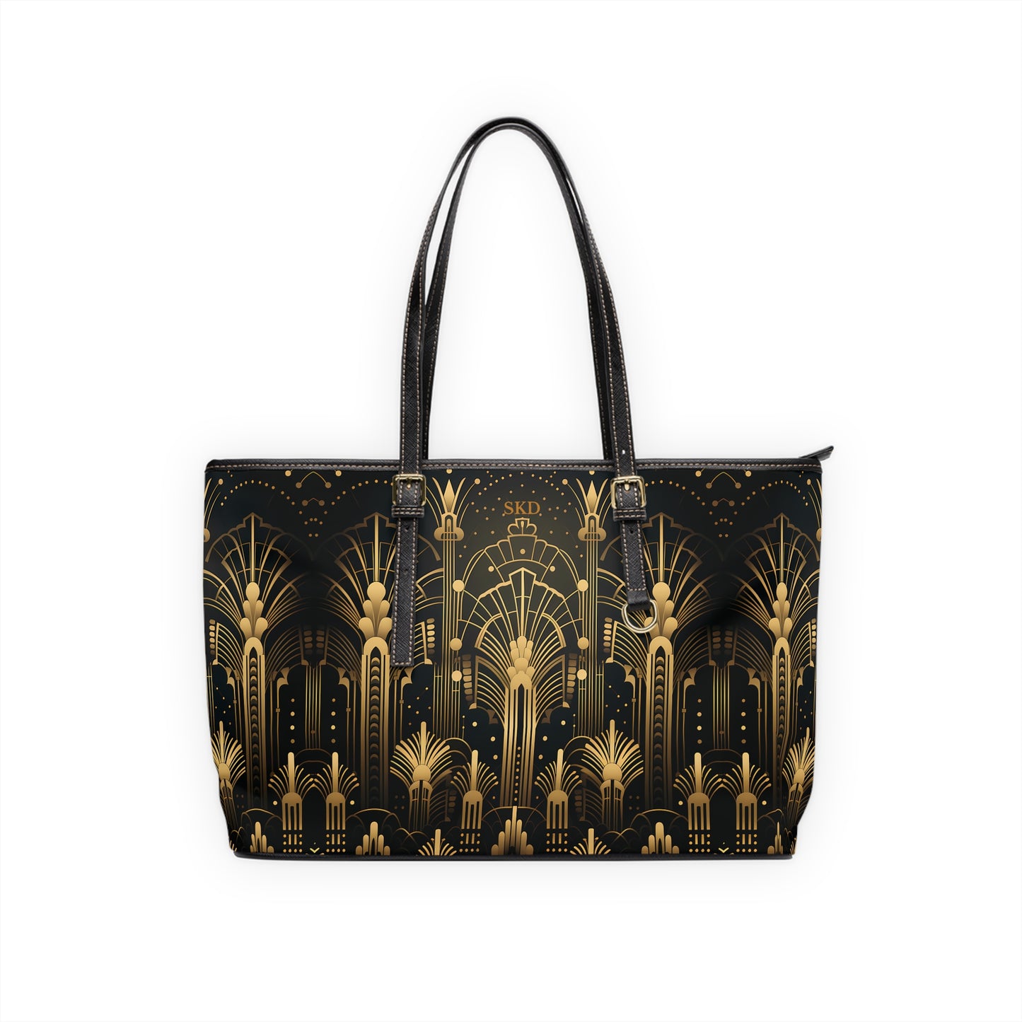 LIMITED EDITION: Gatsby Opulence | Black & Gold Art Deco Shoulder Bag | Jazz Age Glamour for Modern Sophistication