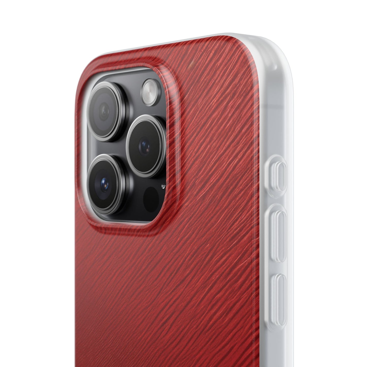 Crimson Reverie | Striking Dark Red iPhone Case | Shock-Absorbing TPU Protective Cover, Slim & Wireless Charging Compatible – Unique Tech Gift for All iPhone Sizes