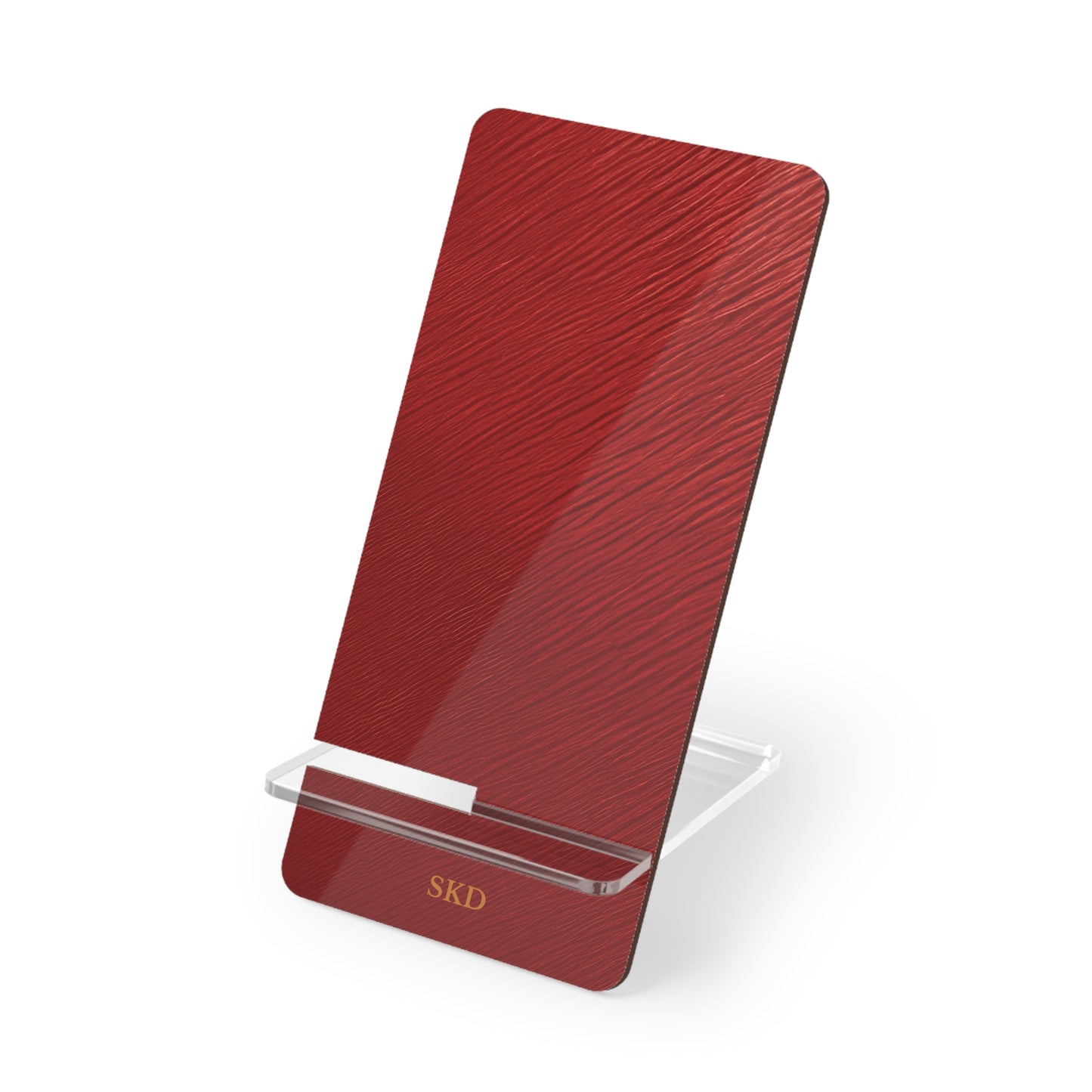 Crimson Reverie | Striking Dark Red Smartphone Display Stand | Desk Organizer, Phone Holder, Unique Gift, Home Decor, Office Accessory