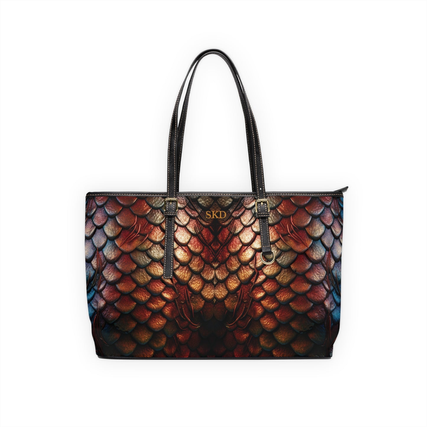 LIMITED EDITION: Enchanting Mystique | Multi-Color Dragon Scale Shoulder Bag | Captivating Elegance for Evening Affairs