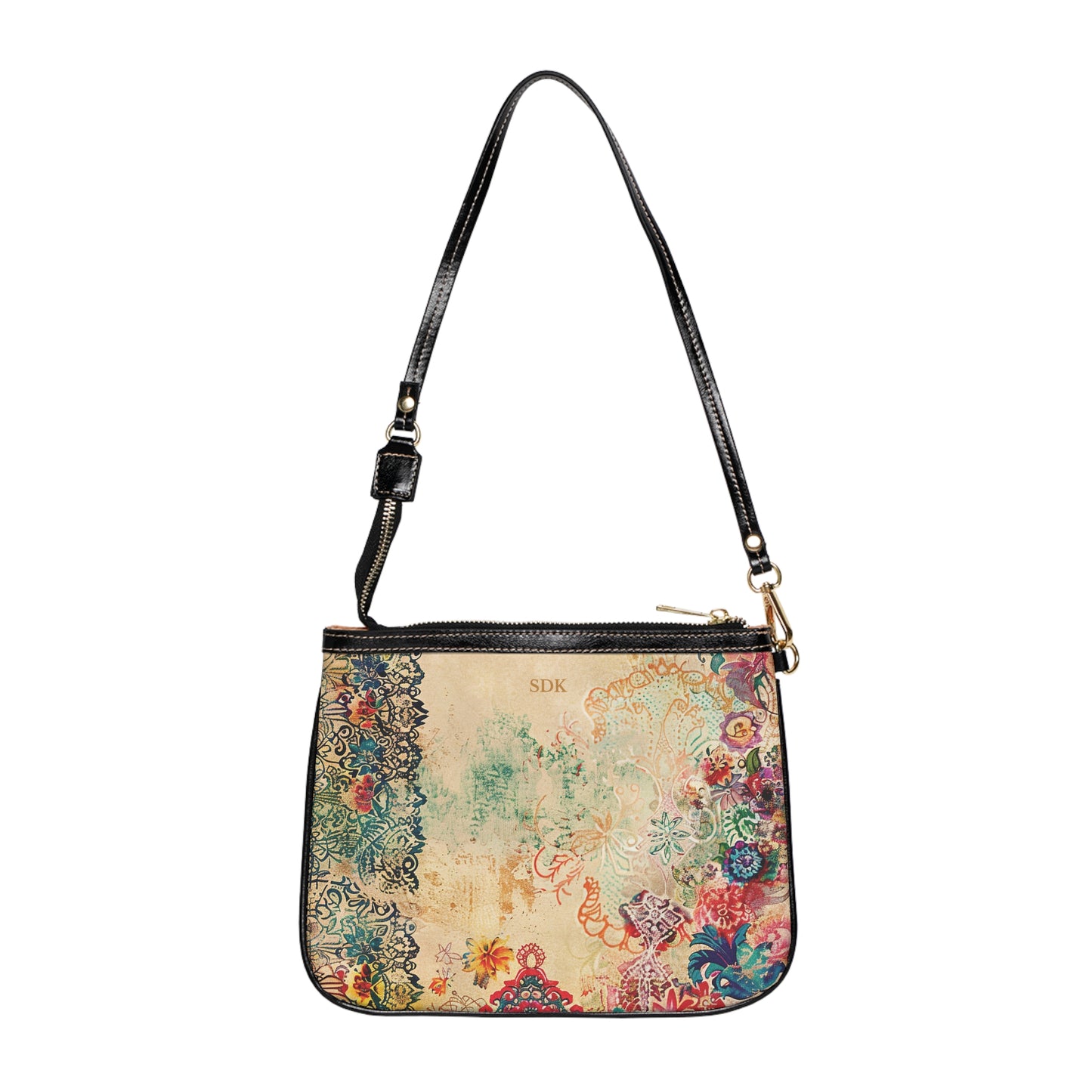 LIMITED EDITION: Timeless Tapestry | Ivory Floral Embroidered Small Shoulder Bag | Delicate Garden Luxury for Year-Round Style