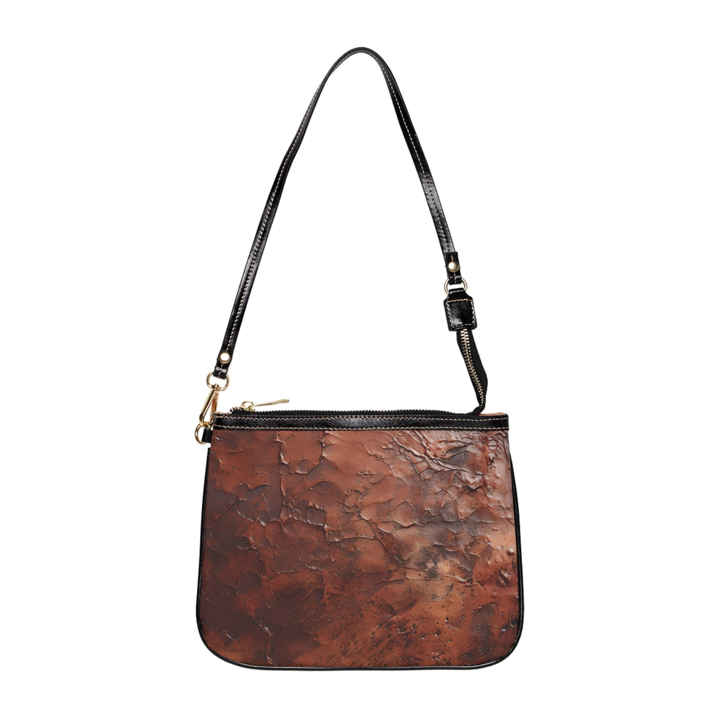 Vault Exclusive: Monarch Dynasty | Deep Earth Patina Small Shoulder Bag | Regal Statement for Distinctive Taste