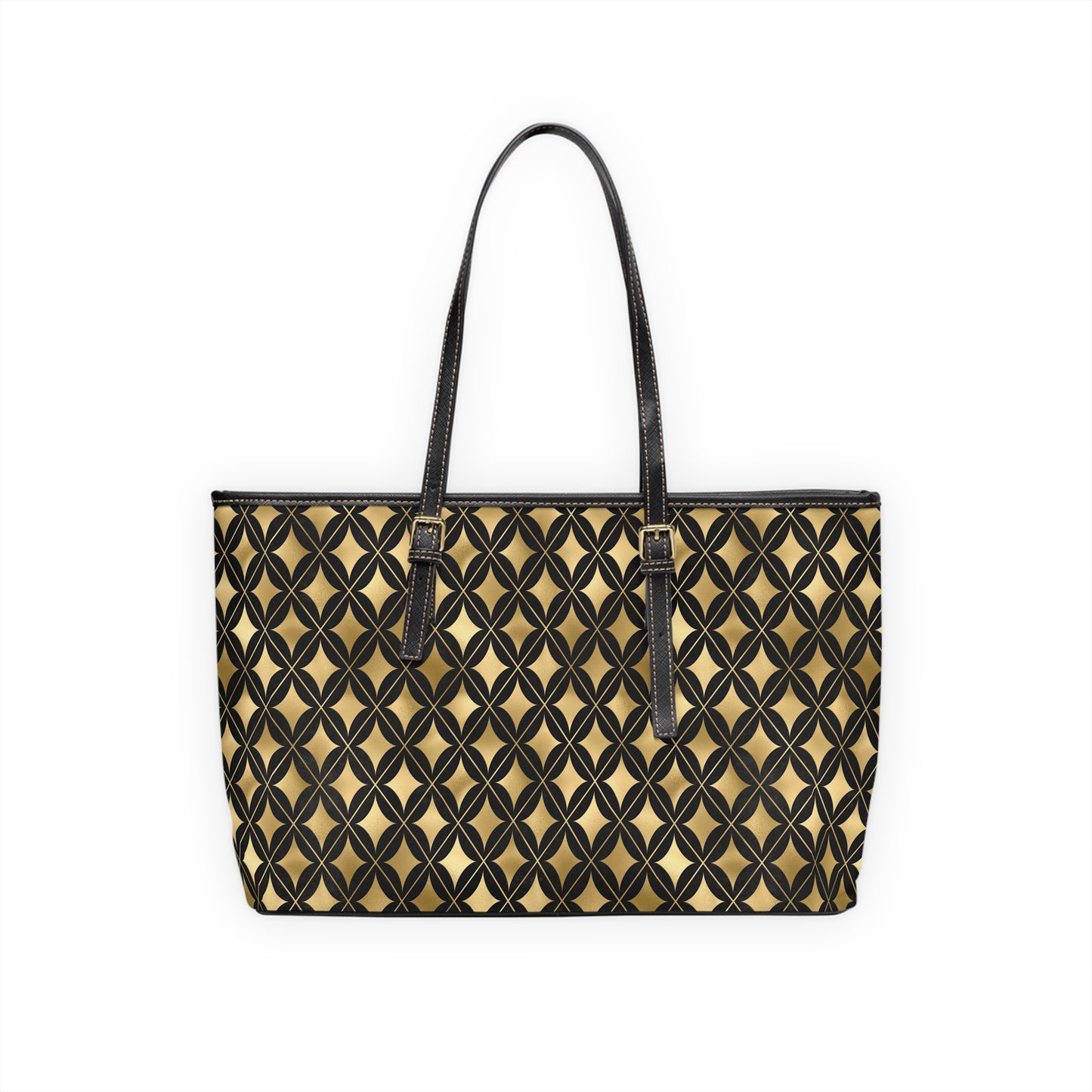 Vault Exclusive: Prestige Legacy | Black & Gold Diamond Shoulder Bag | Luxurious and Enduring Gift for Sophisticated Ladies