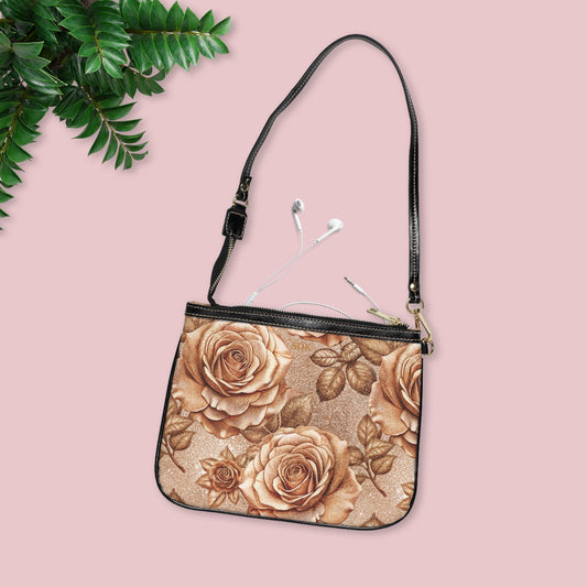 Vault Exclusive: Sepine Elegance | Sweet Rose Small Shoulder Bag | Luxury for Nature-Inspired Glam