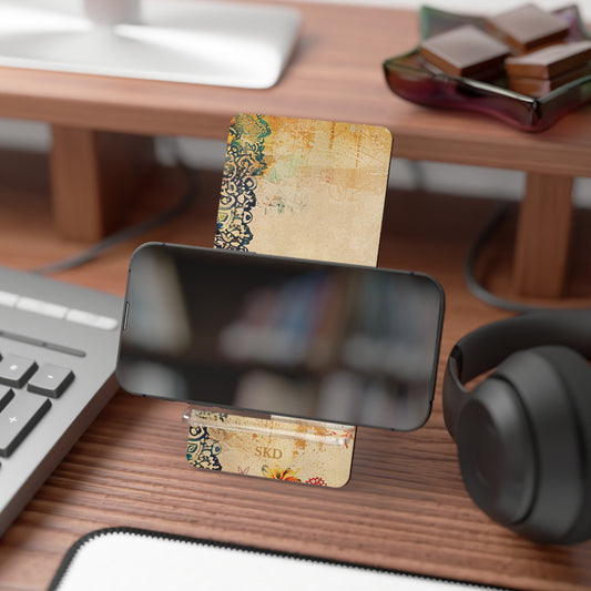 LIMITED EDITION: Timeless Tapestry | Vintage Floral Smartphone Display Stand | Desk Organizer, Phone Holder, Unique Gift, Home Decor, Office Accessory