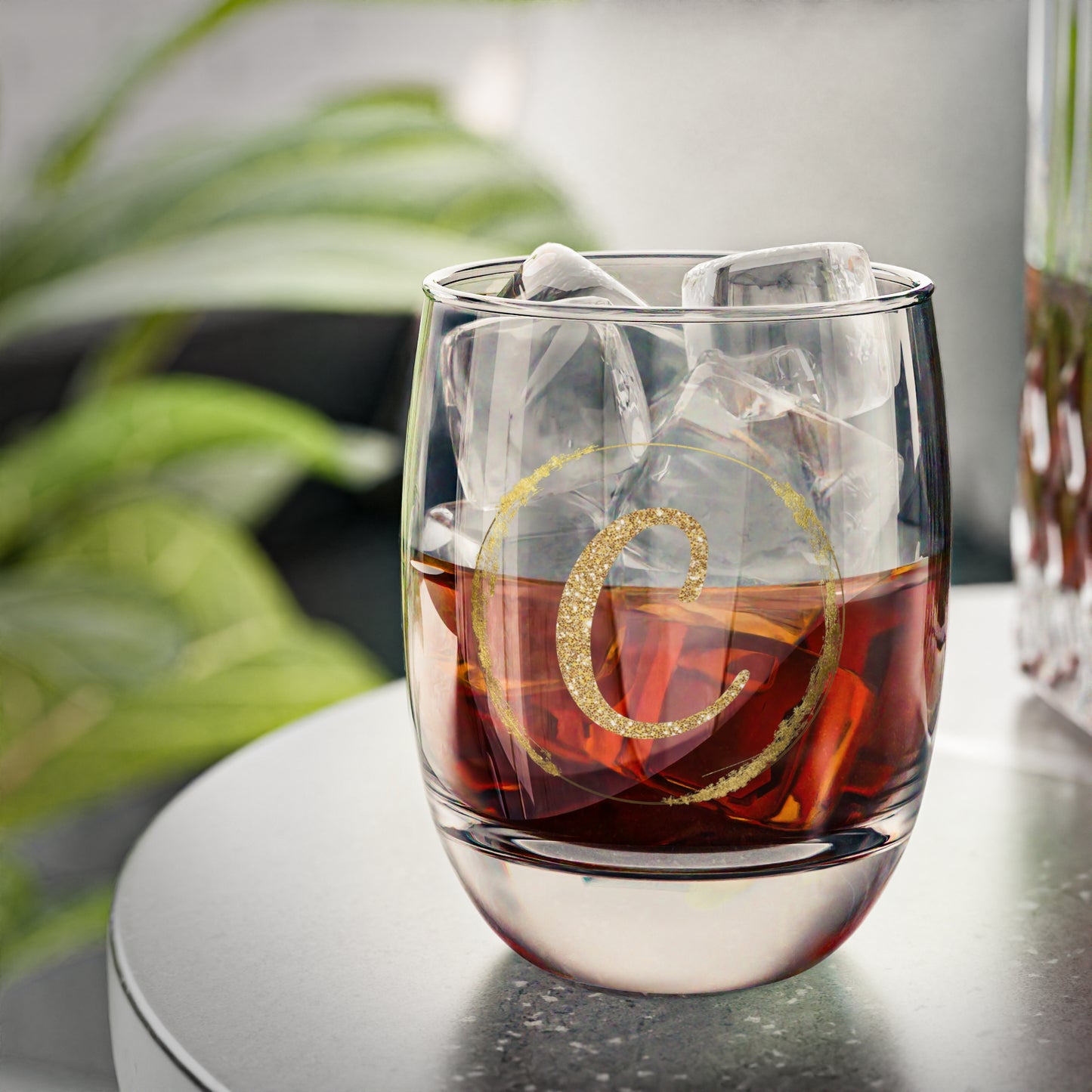 Letter C | Custom 6oz Whiskey Glass – Perfect Personalized Gift, Bar Essential, or Event Prop