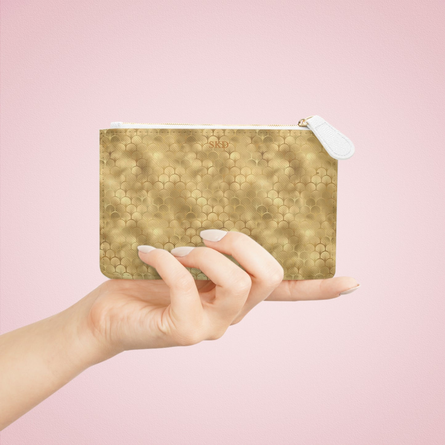 Collector's Vault: Gold Horizon | Metallic Gold Smooth Mini Clutch Bag | Sunlit Glamour for Every Celebration