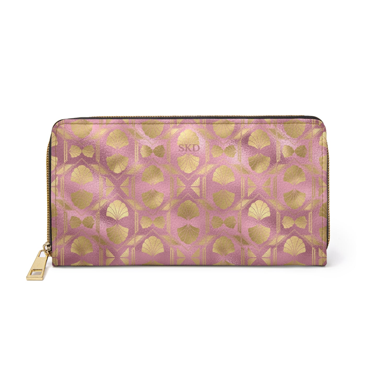 Collector's Vault: Blush Horizon | Soft Pink Smooth Zipper Wallet | Romantic Pastel Beauty for Feminine Charm