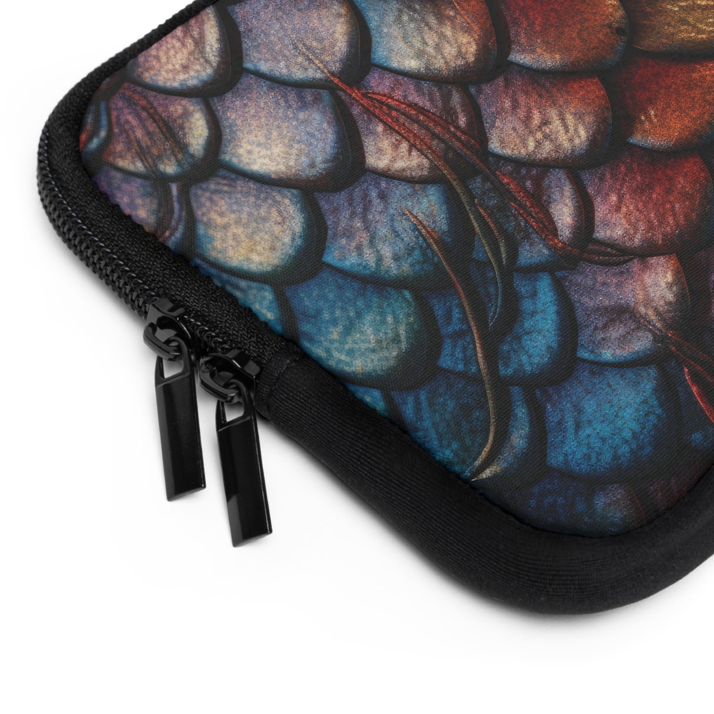 LIMITED EDITION: Enchanting Mystique | Luxurious Multi-Color Dragon Scale Laptop Sleeve | Protective Case for Showpiece Collectors