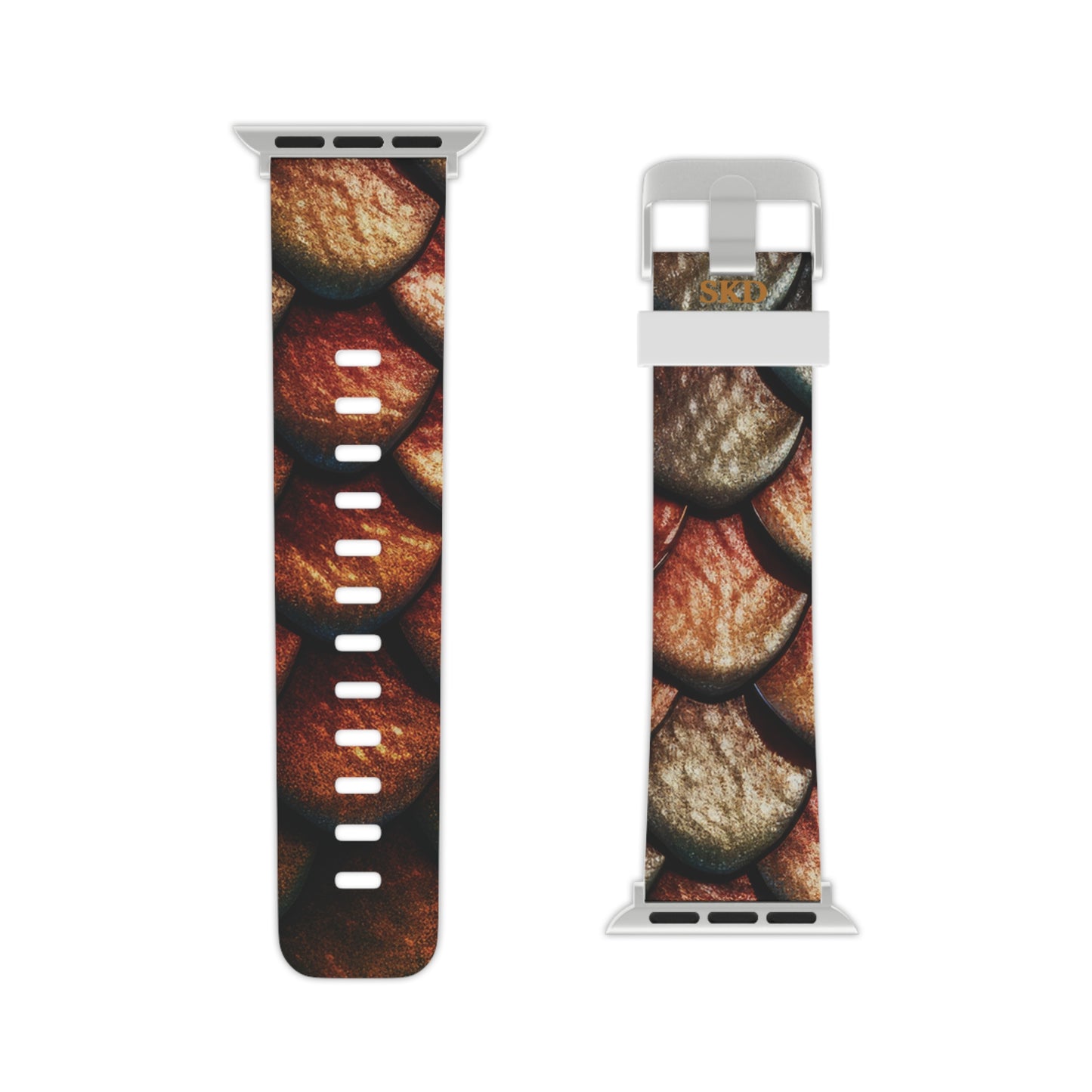 LIMITED EDITION: Enchanting Mystique | Digital Couture Multi-Color Dragon Scale Apple Watch Band (Iridescent Version) | Adjustable Strap, Sweat-Resistant & Compatible with All Series
