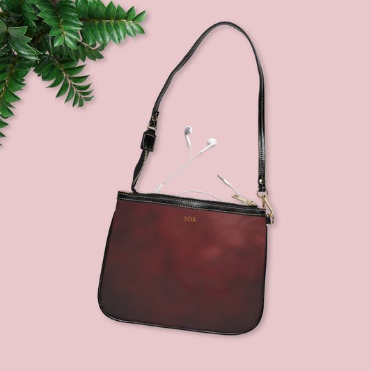 Vault Exclusive: Regal Garnet | Deep Burgundy Small Shoulder Bag | Elegant Statement for Refined Taste