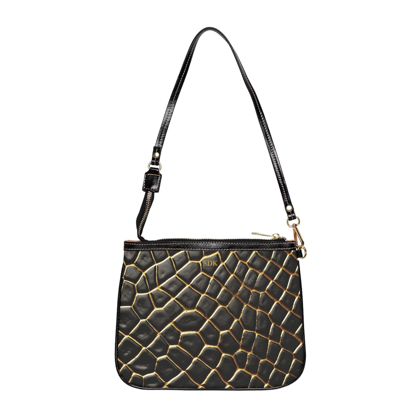 LIMITED EDITION: Obsidian Venom | Striking Black & Gold Small Shoulder Bag | Striking Statement Piece for Bold & Elegant Women