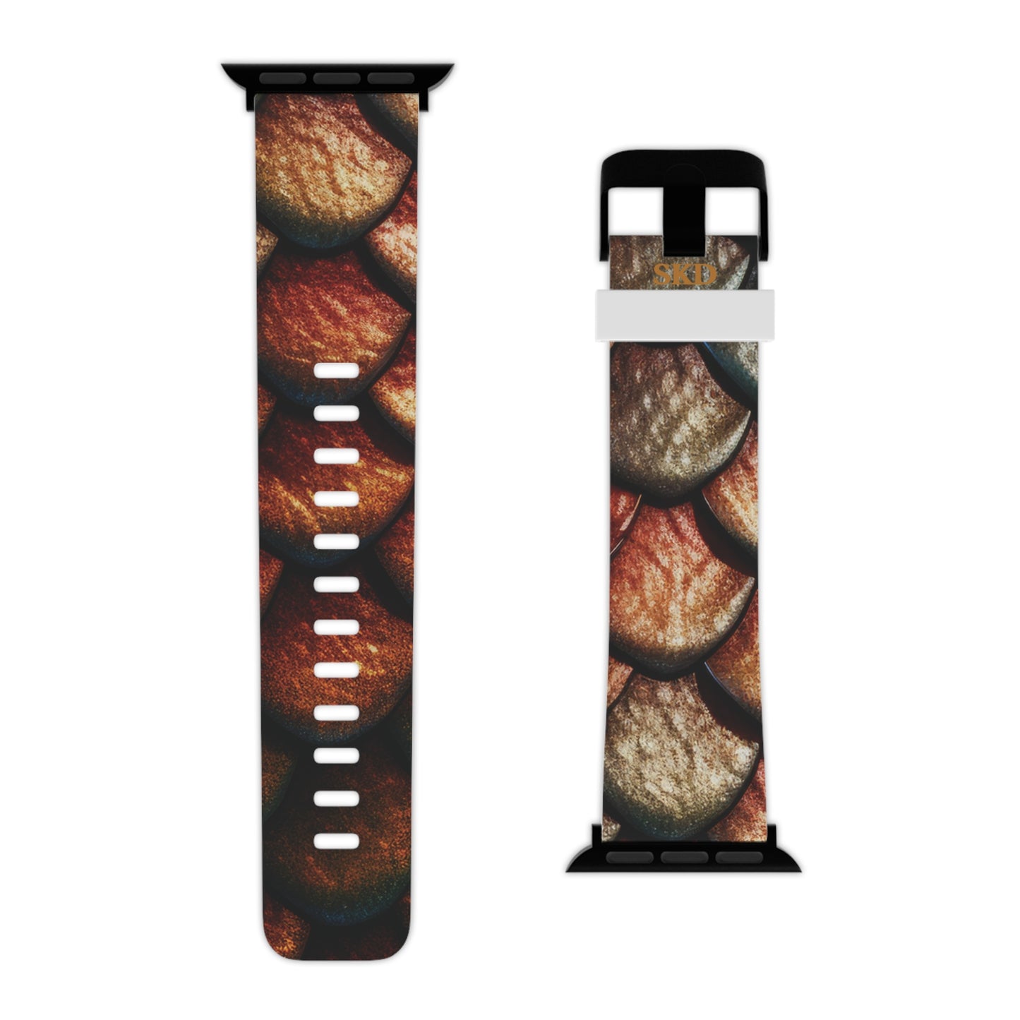 LIMITED EDITION: Enchanting Mystique | Digital Couture Multi-Color Dragon Scale Apple Watch Band (Iridescent Version) | Adjustable Strap, Sweat-Resistant & Compatible with All Series