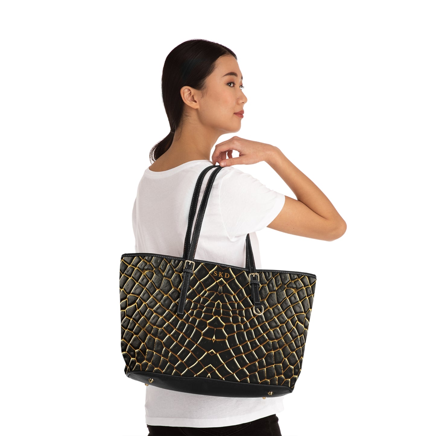 LIMITED EDITION: Obsidian Venom | Striking Black & Gold Shoulder Bag | Striking Statement Piece for Bold & Elegant Women